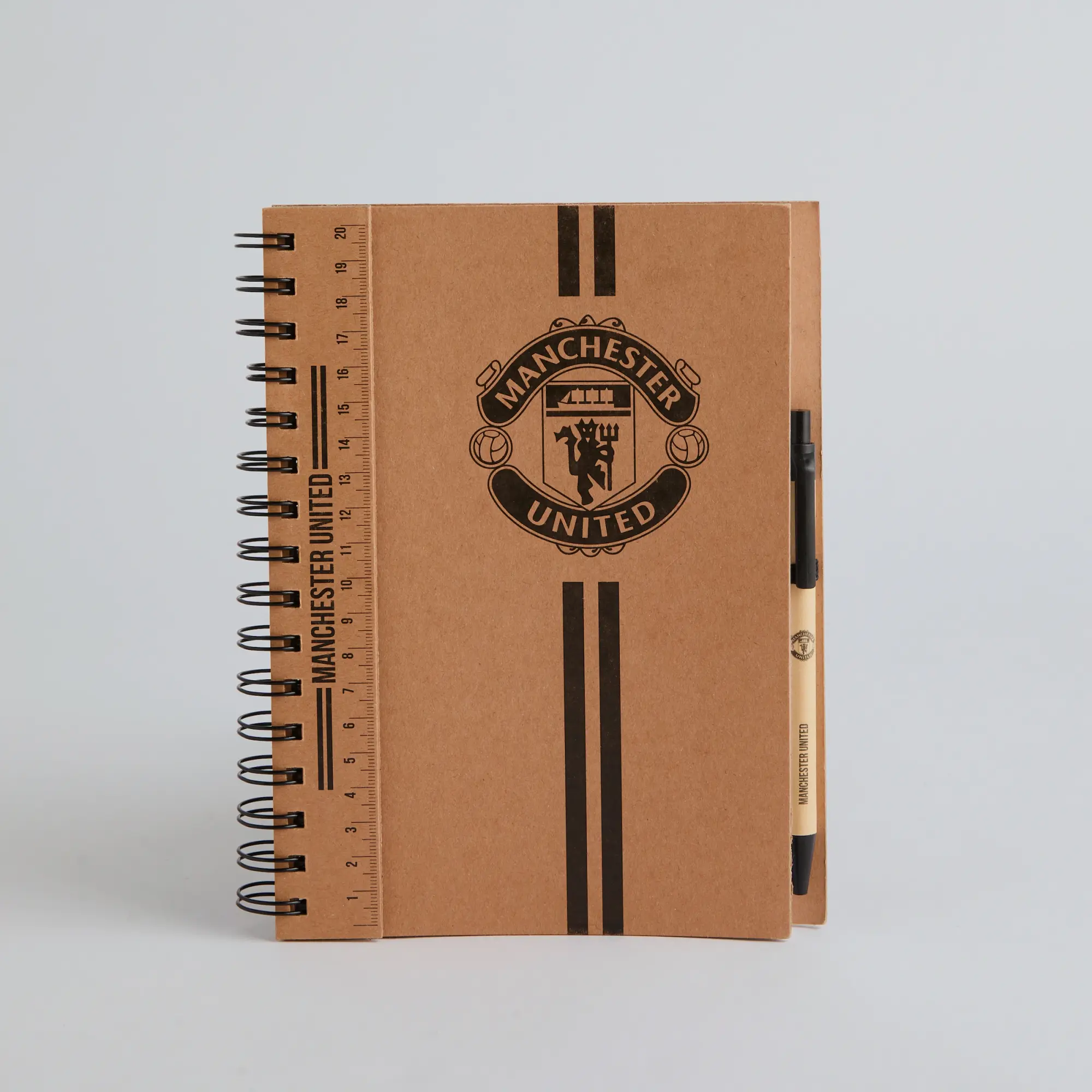Manchester United A6 Notebook and Pen Set Brown