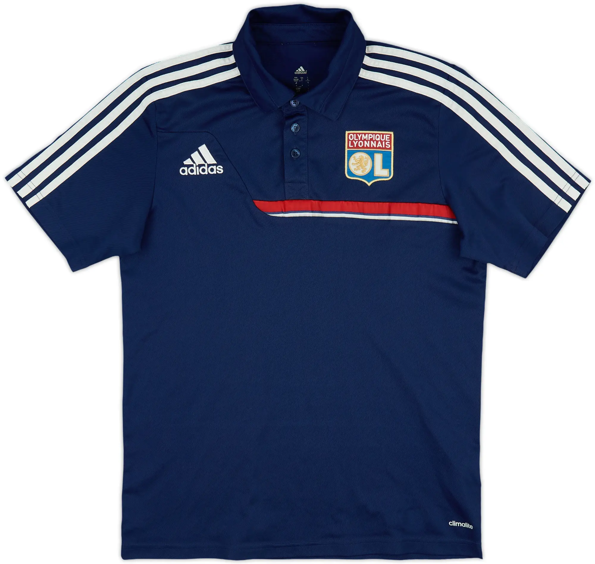 2012-13 Lyon adidas Polo Shirt - 8/10 - (S/M)