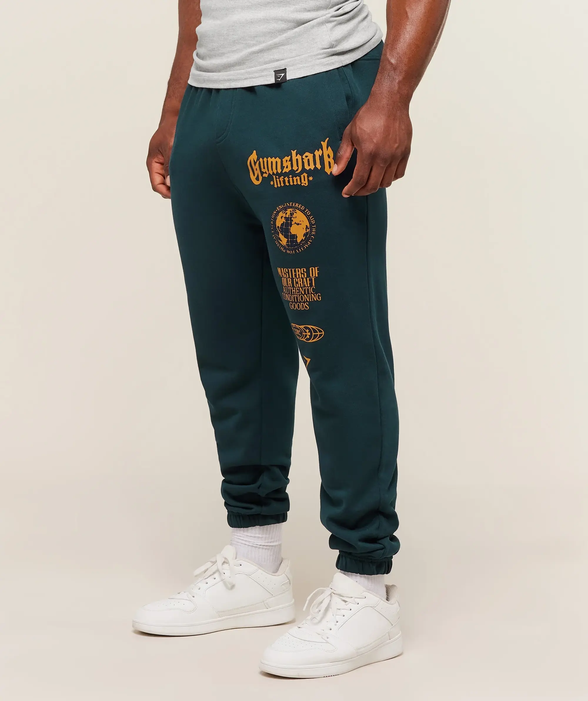 Global Lifting Oversized Joggers - Deep Petrol Blue