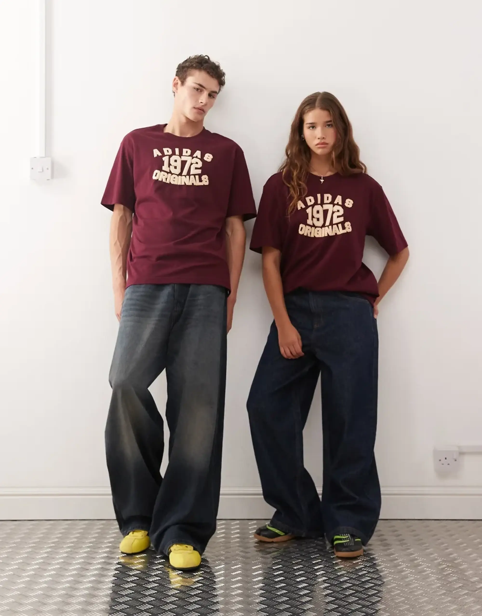 Adidas Originals 1972 Graphic T-Shirt In Burgundy-Red