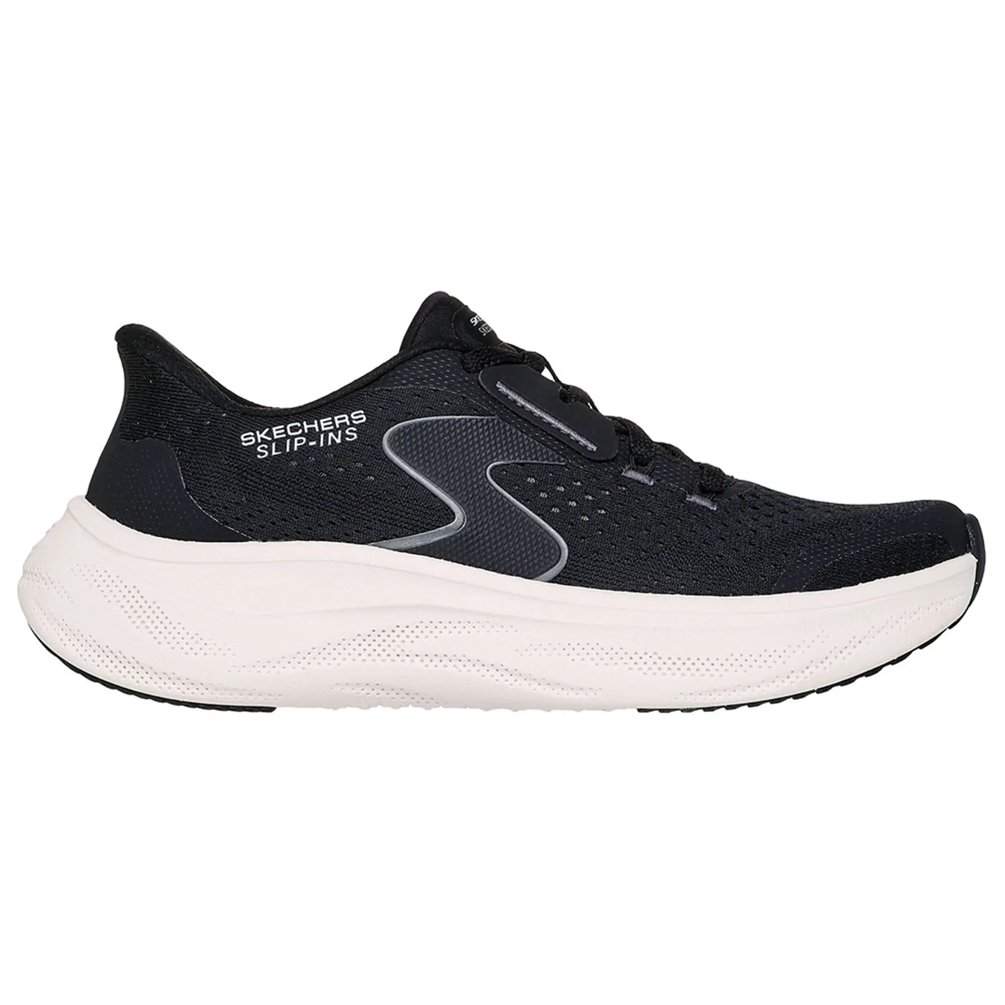 Skechers Women's Slip-ins: Skech Cloud - Plush Horizon Sneaker in Black/White