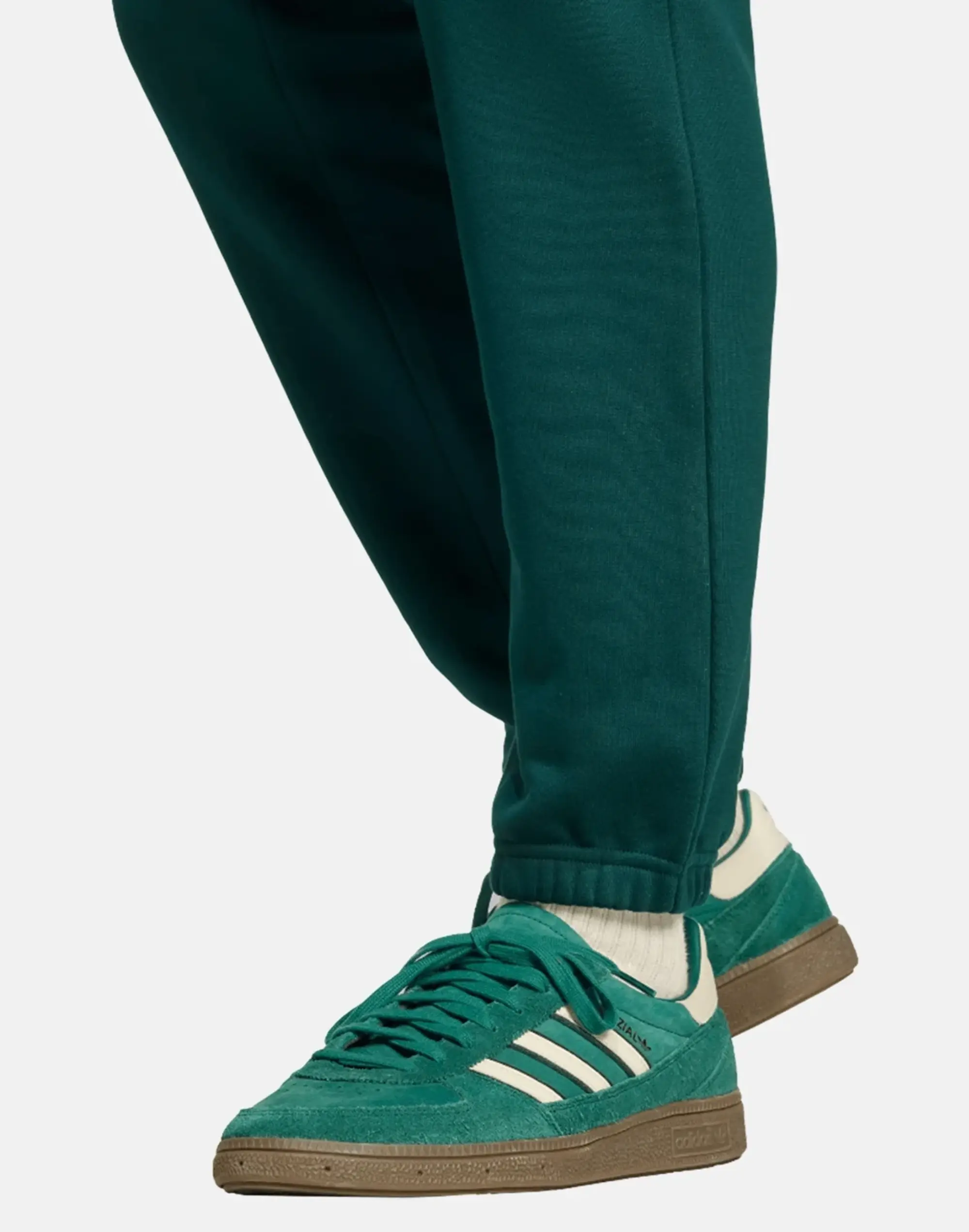 Men's Adidas Originals Essential Trefoil Joggers in Green 
