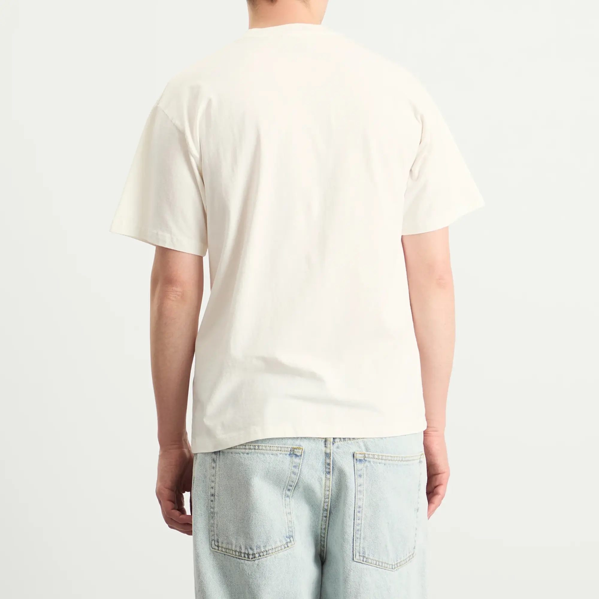 Aries Men's Faded The Destroyer T-Shirt Off White