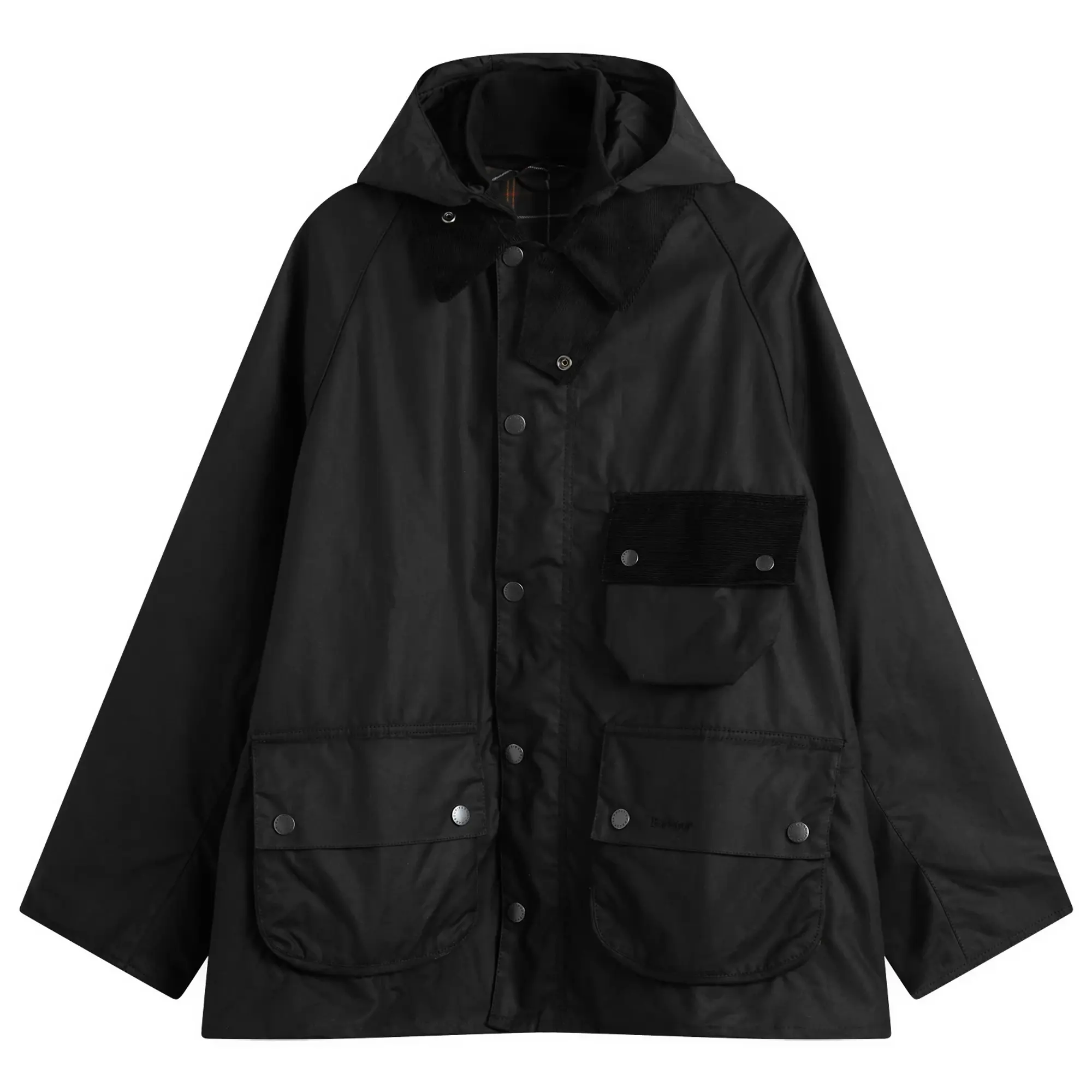 Barbour Men's Barbour Men's Heritage + Modified Solway Wax Jacket Black