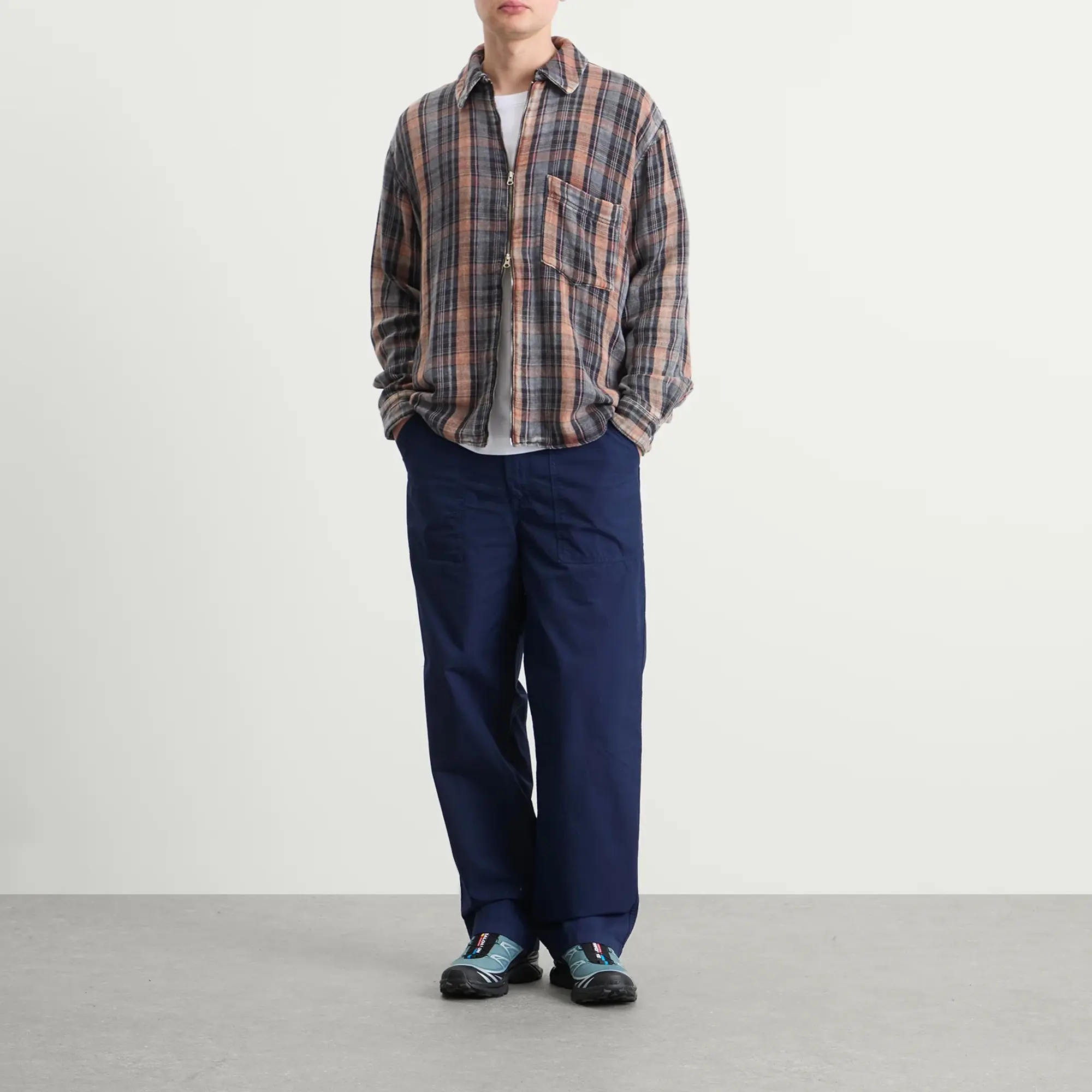 Norse Projects Men's Ragnar Relaxed Cotton Ripstop Pant Workwear Blue