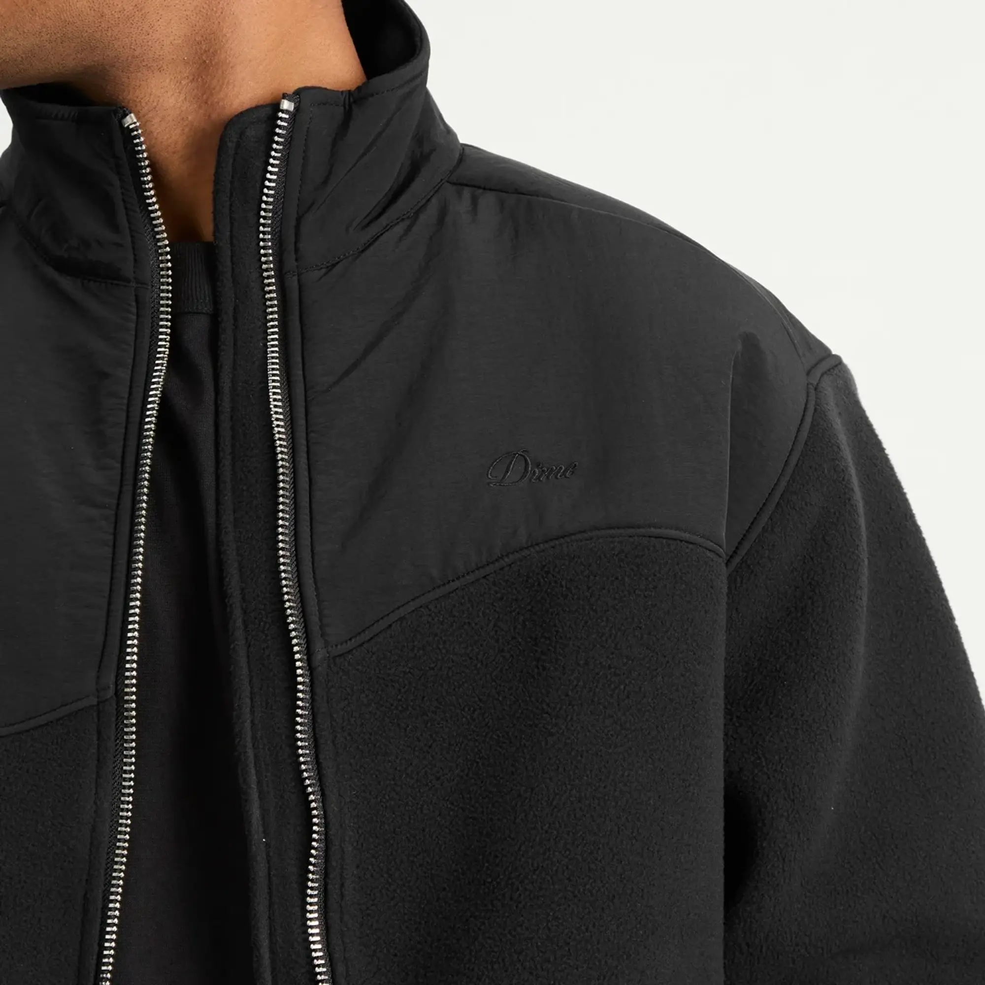 Dime Men's Heavyweight Fleece Jacket Black