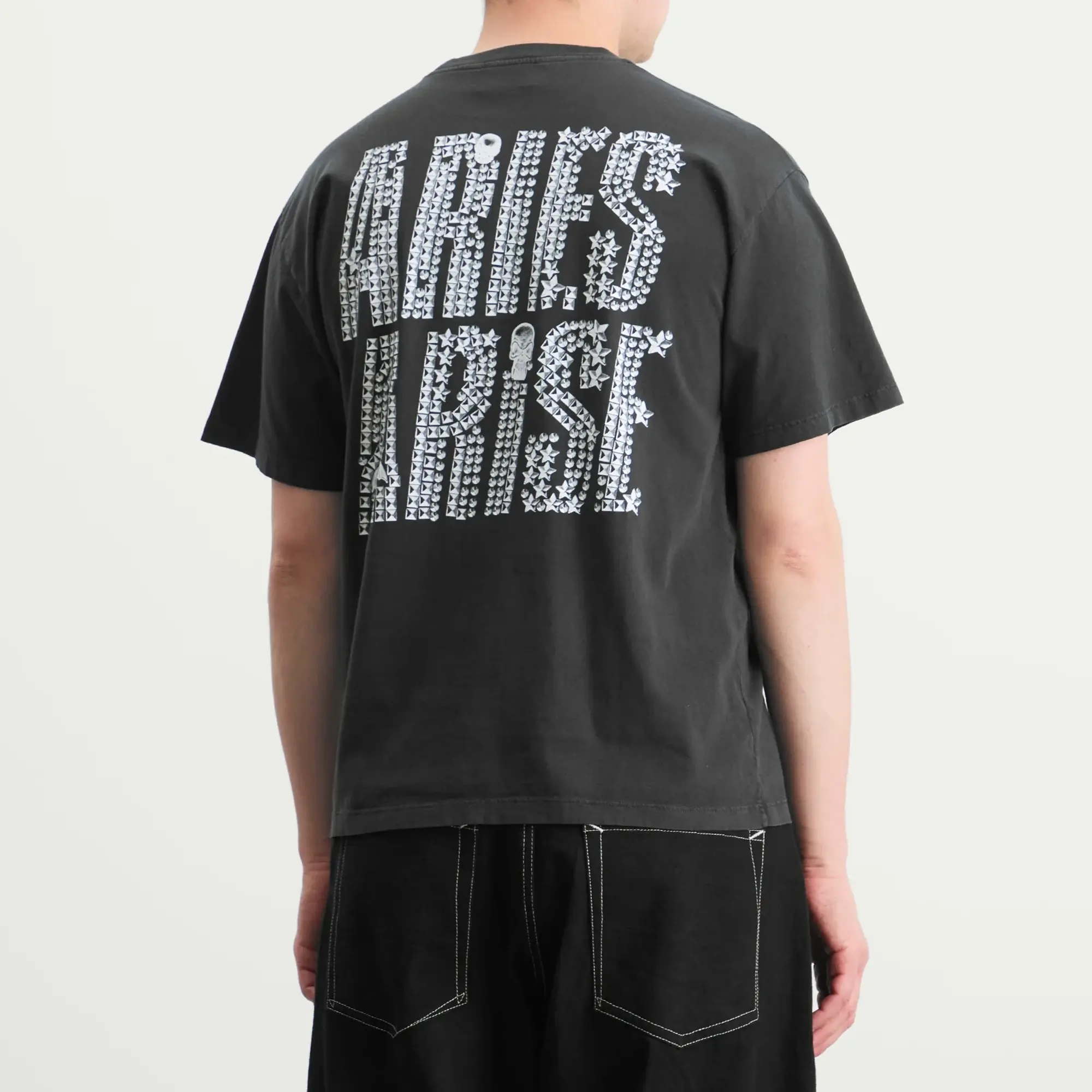 Aries Men's Faded Studmageddon T-Shirt Black