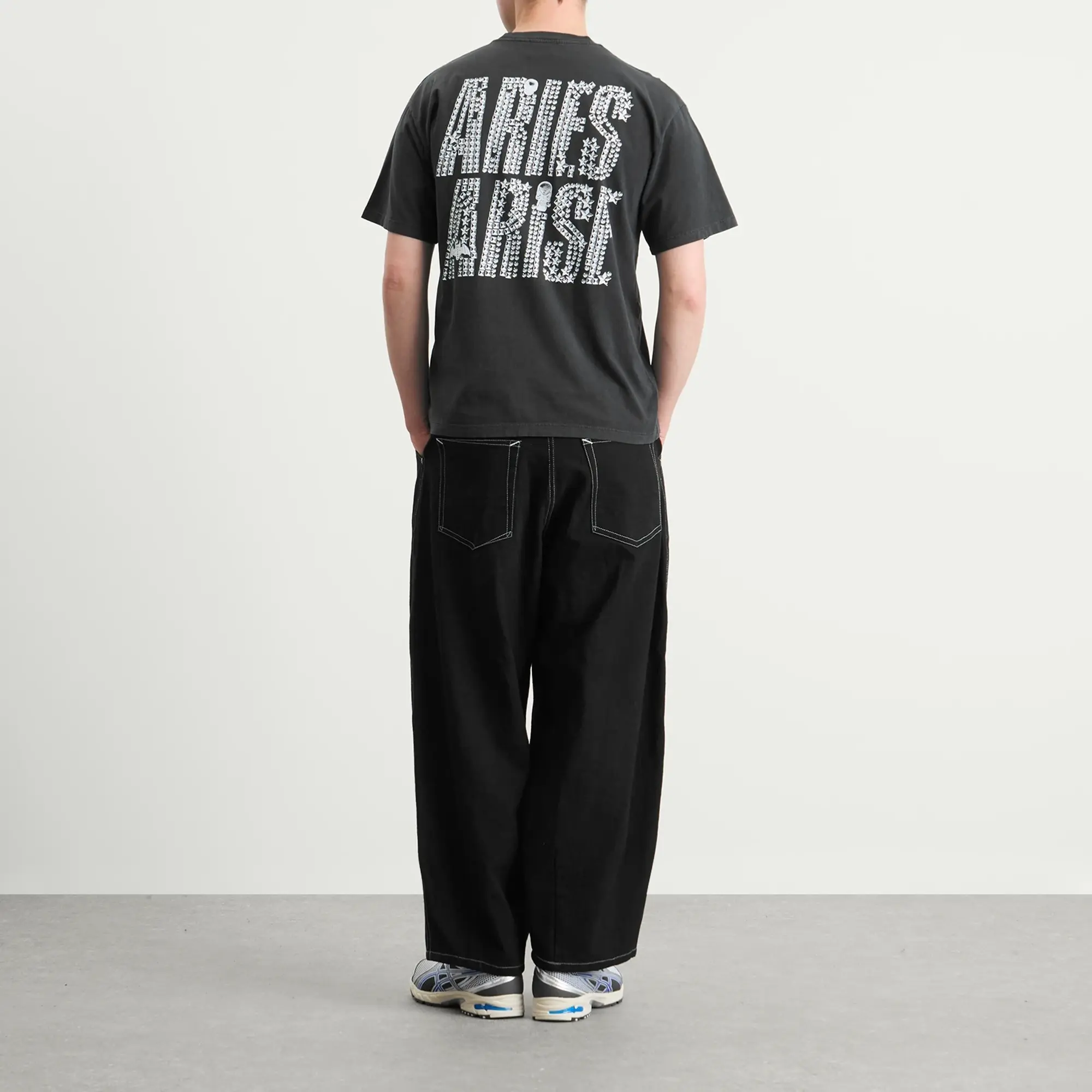 Aries Men's Faded Studmageddon T-Shirt Black