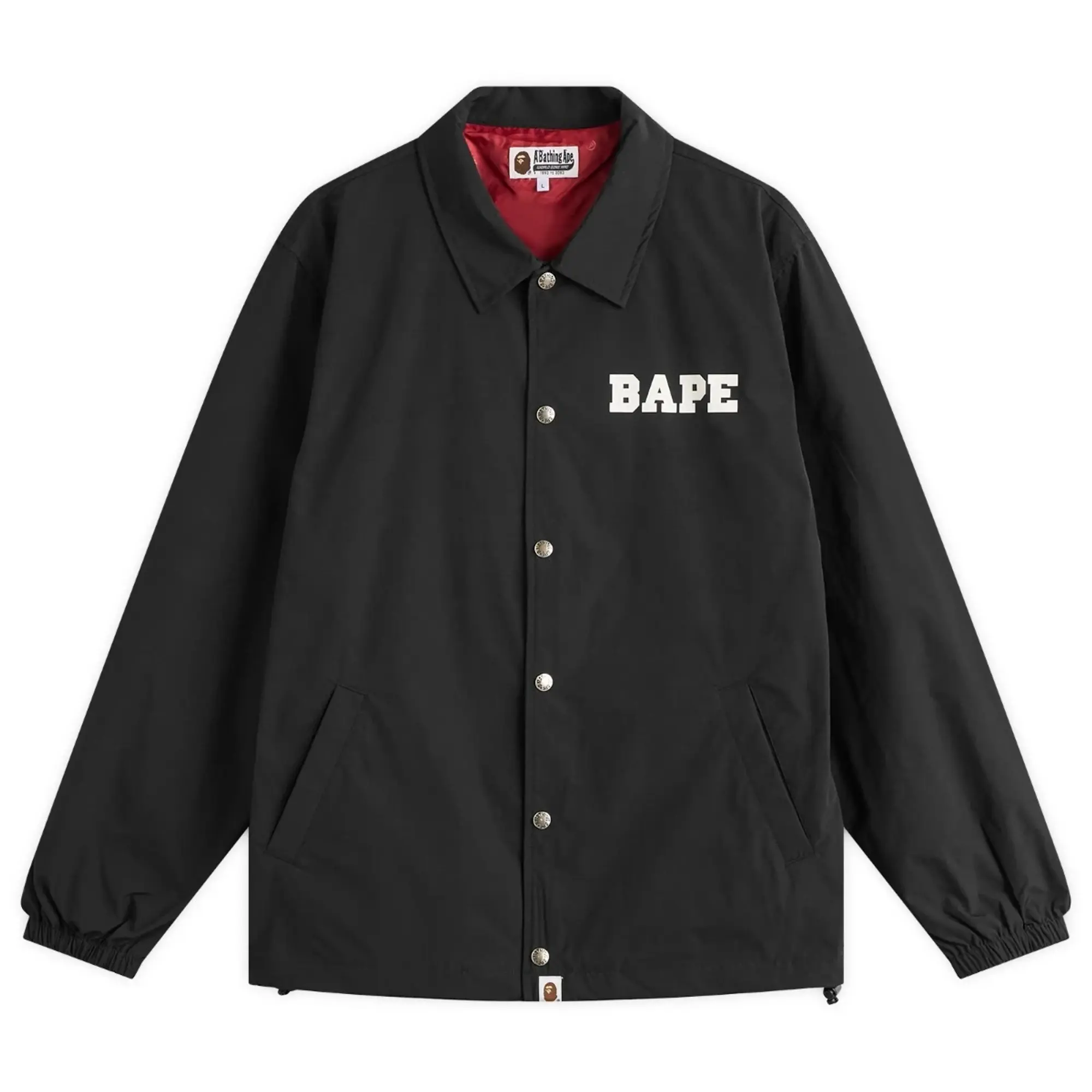 A Bathing Ape Men's College Coach Jacket Black