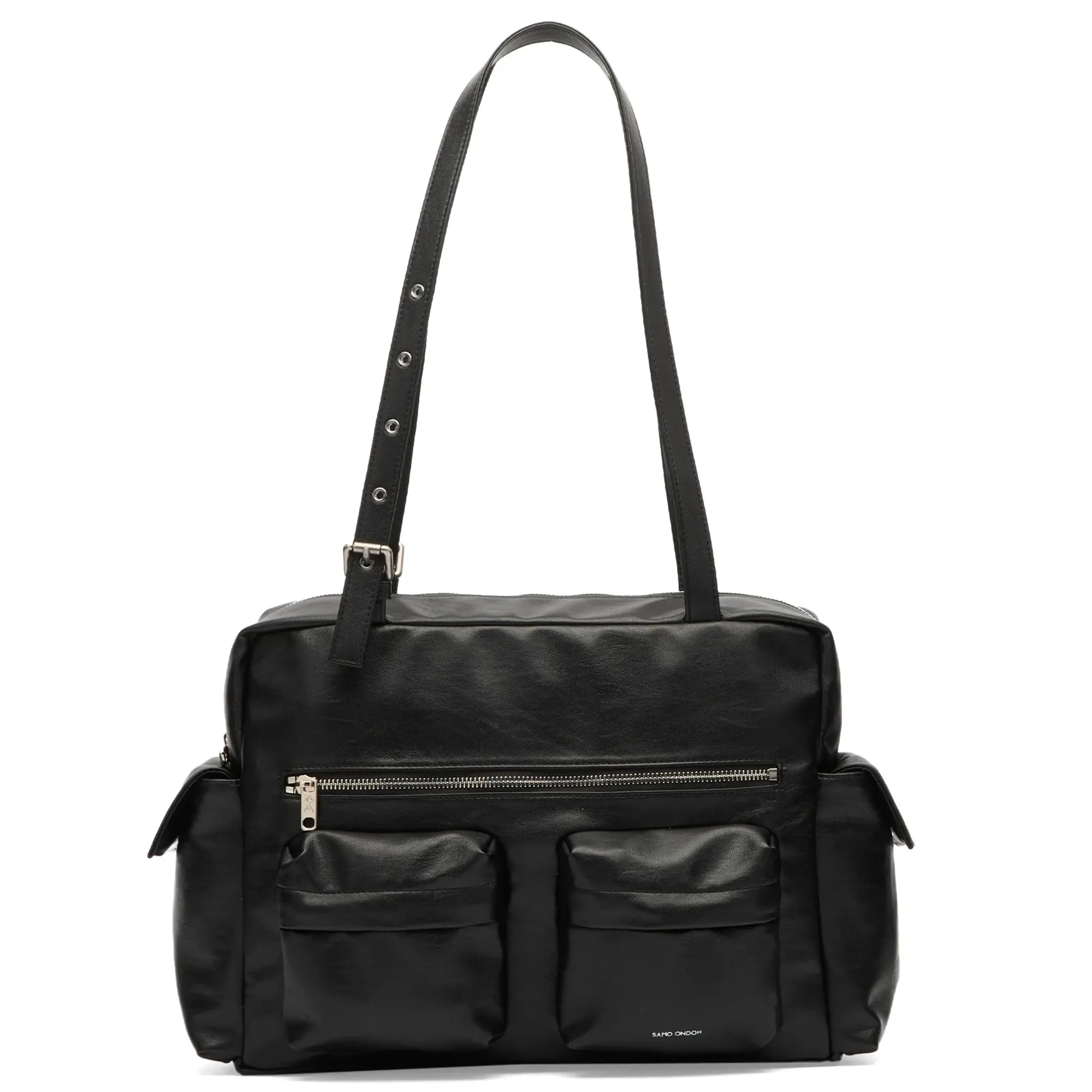 SAMO ONDOH Women's Pocket Utility Bag - Large Nappa Black
