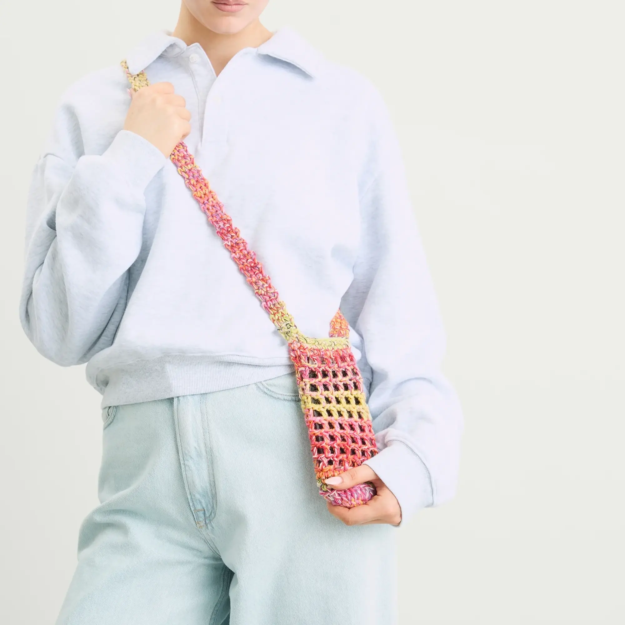 SUNDAYFRUITMARKET Women's Sunday Knit Cross Bag Orange