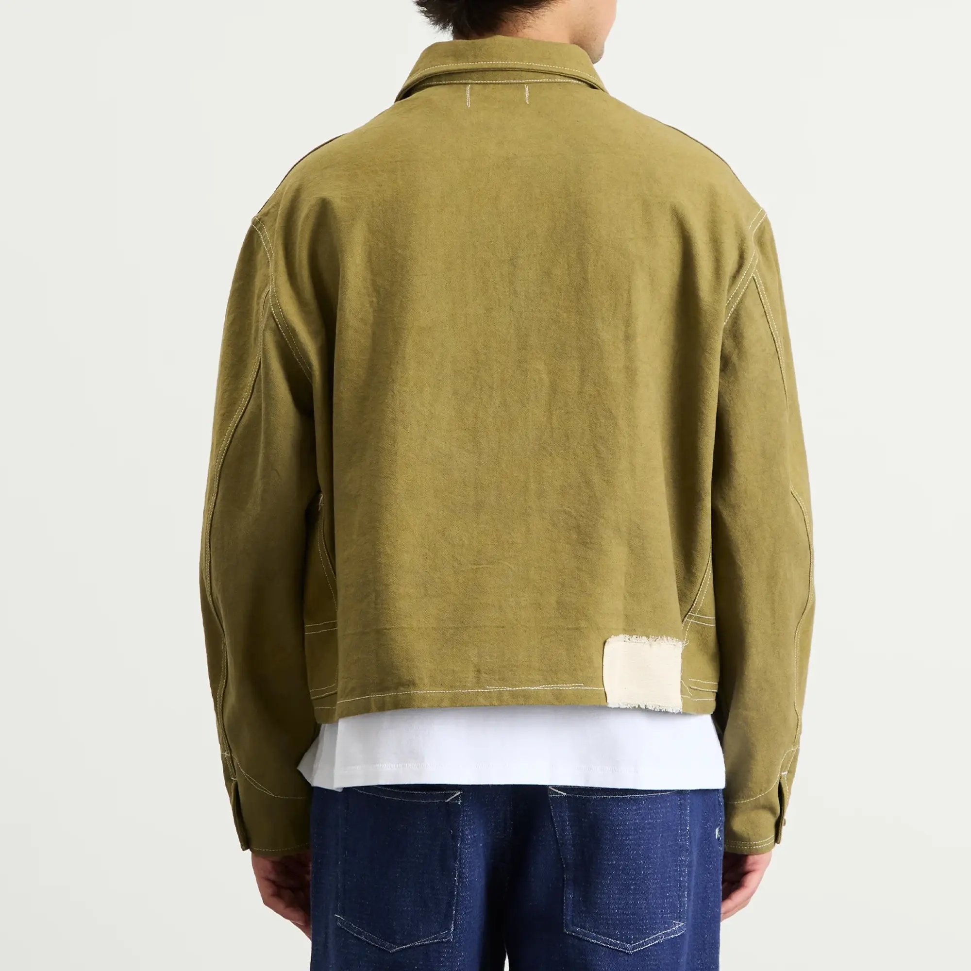 Story mfg Station Canvas Wonky-Wear Jacket Olive