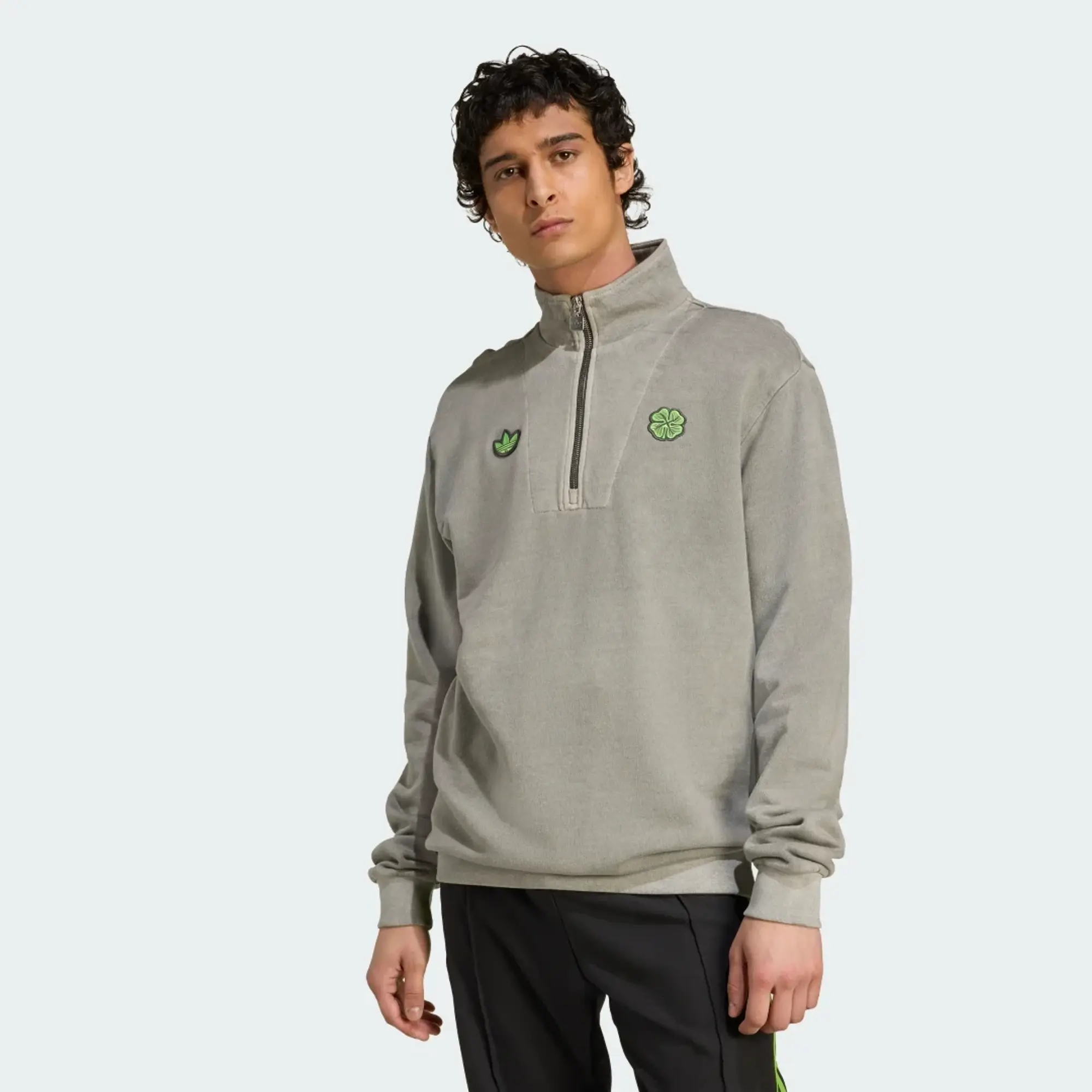 adidas Celtic FC Terrace Icons Half-Zip Top