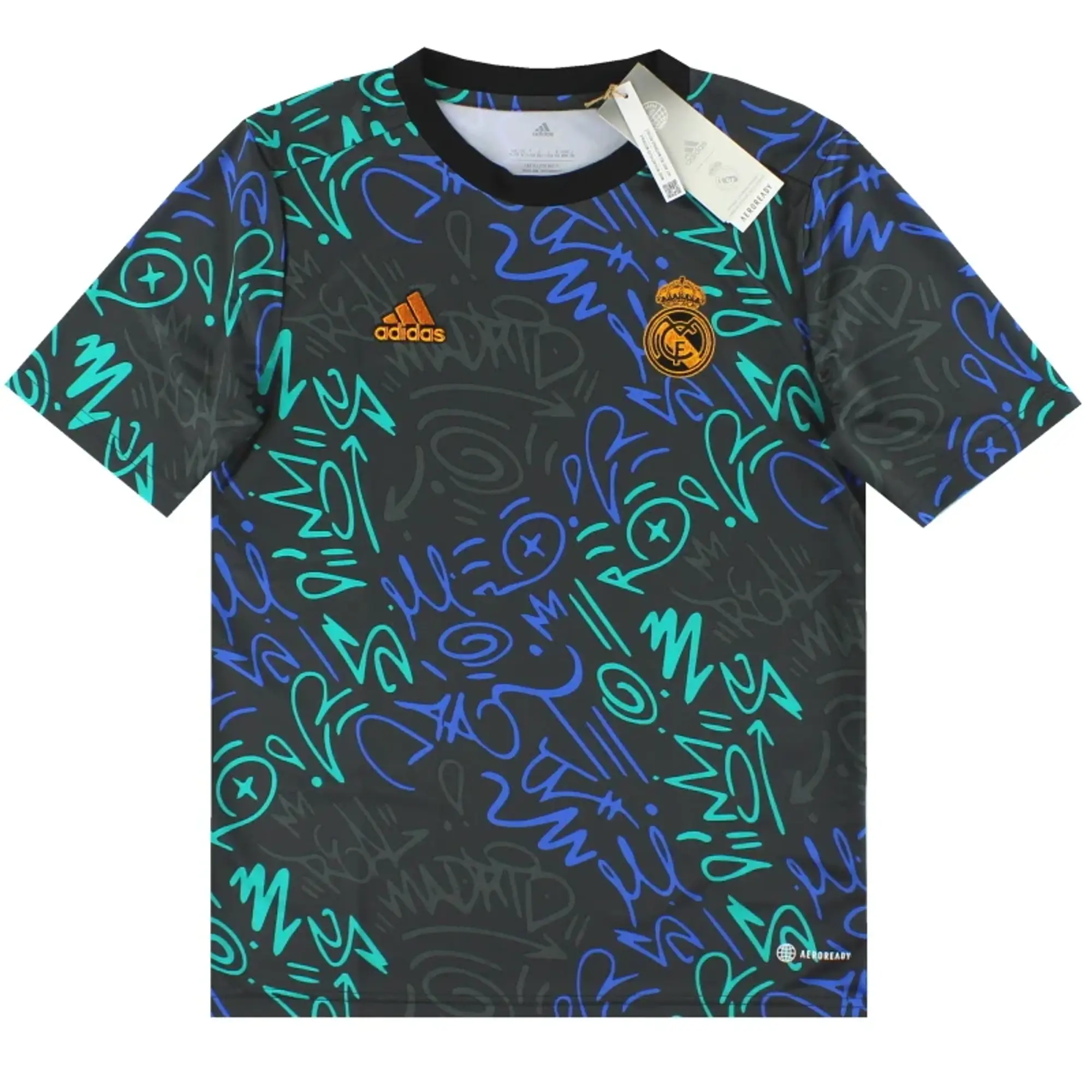 2021-22 Real Madrid adidas Pre-Match Shirt *BNIB* Youth - Real Madrid / BNIB 