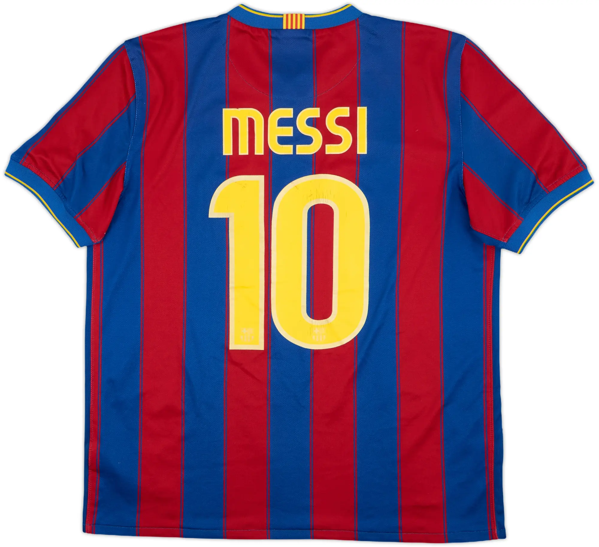 2009-10 Barcelona Home Shirt Messi #10 - 5/10 - (L)