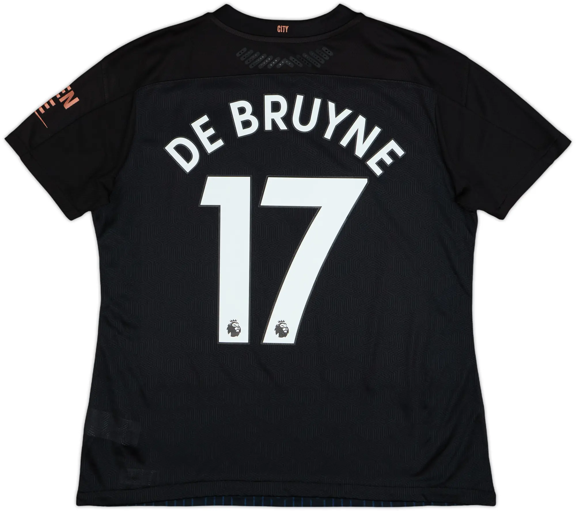 2020-21 Manchester City Authentic Away Shirt De Bruyne #17 - 10/10 - (Women's XL)