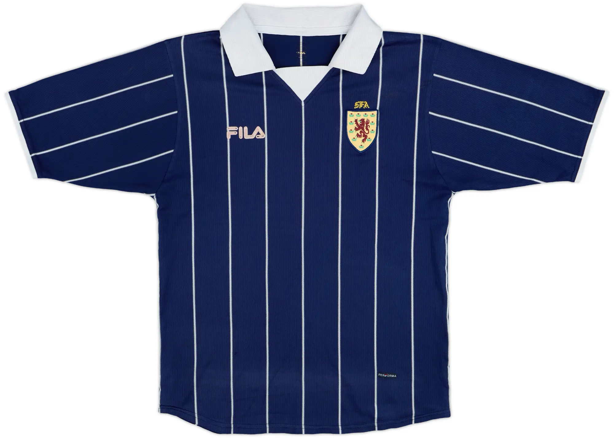 Fila Scotland Mens SS Home Shirt 2002
