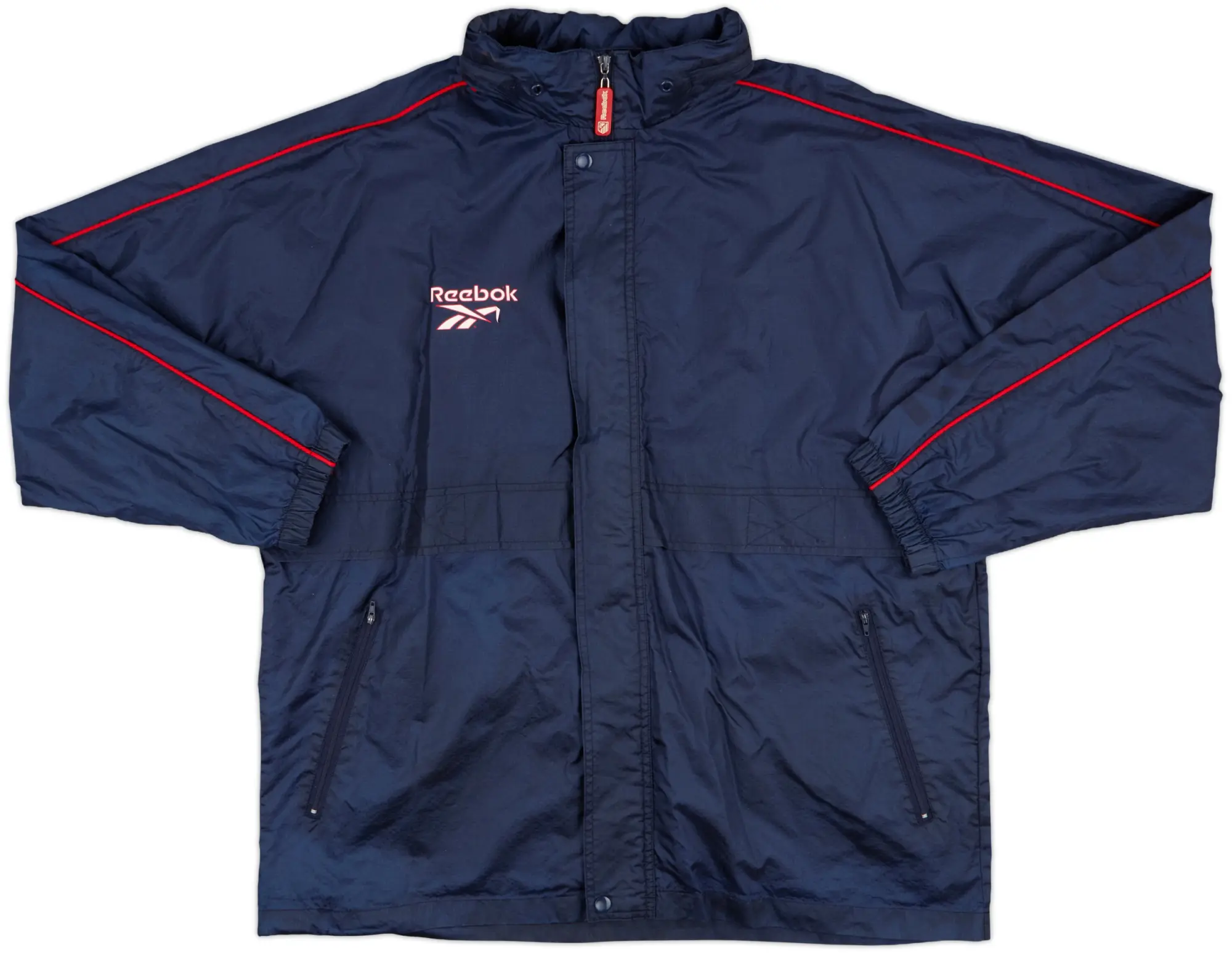 1998-99 Atletico Madrid Reebok Hooded Rain Jacket - 5/10 - (L)