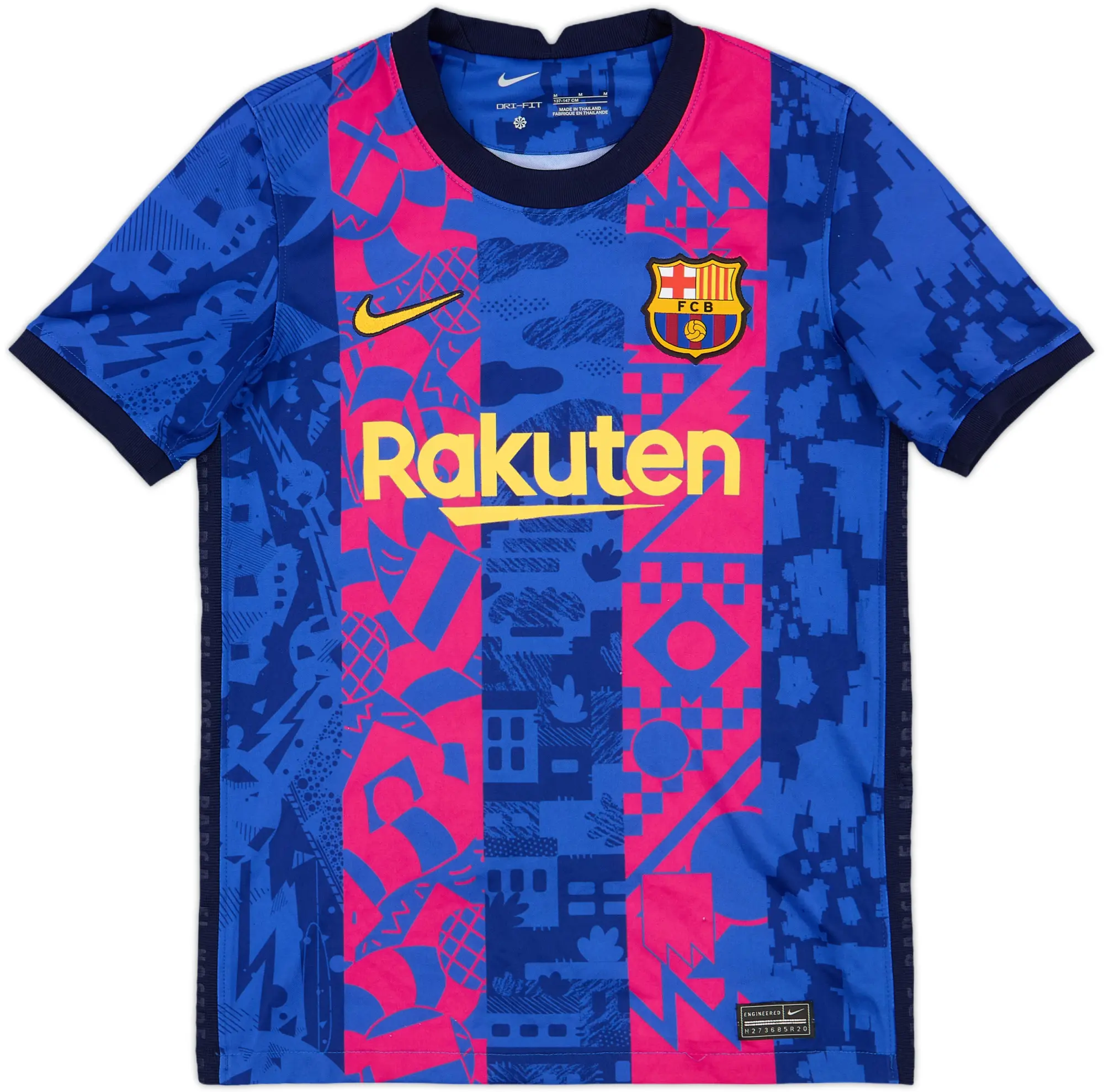 2021-22 Barcelona Third Shirt - 8/10 - (M.Boys)