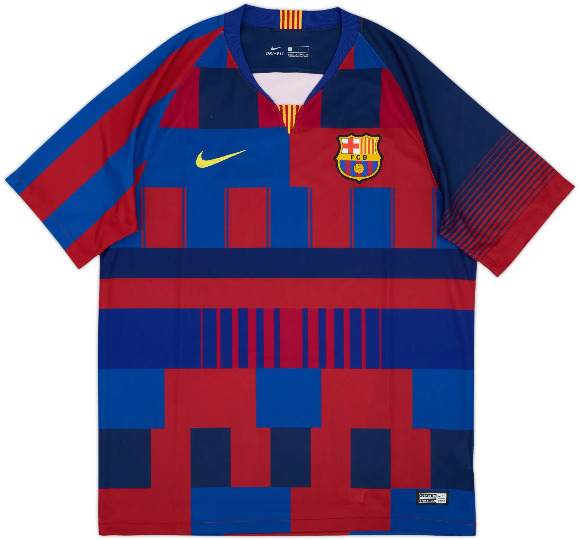 2018-19 Barcelona Nike Mash Up Training Shirt - 10/10 - (L)