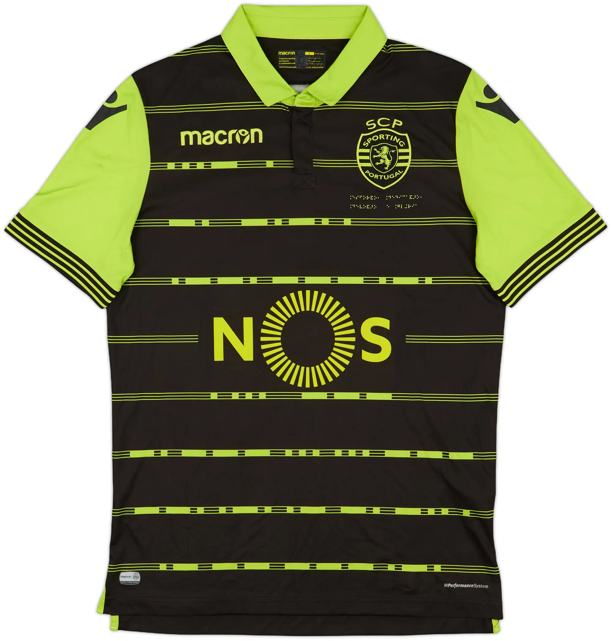 Macron Sporting Lisbon Mens SS Away Shirt 2017/18