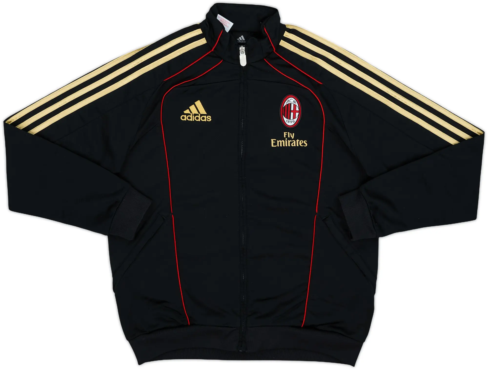 2010-11 AC Milan adidas Track Jacket - 9/10 - (L.Boys)