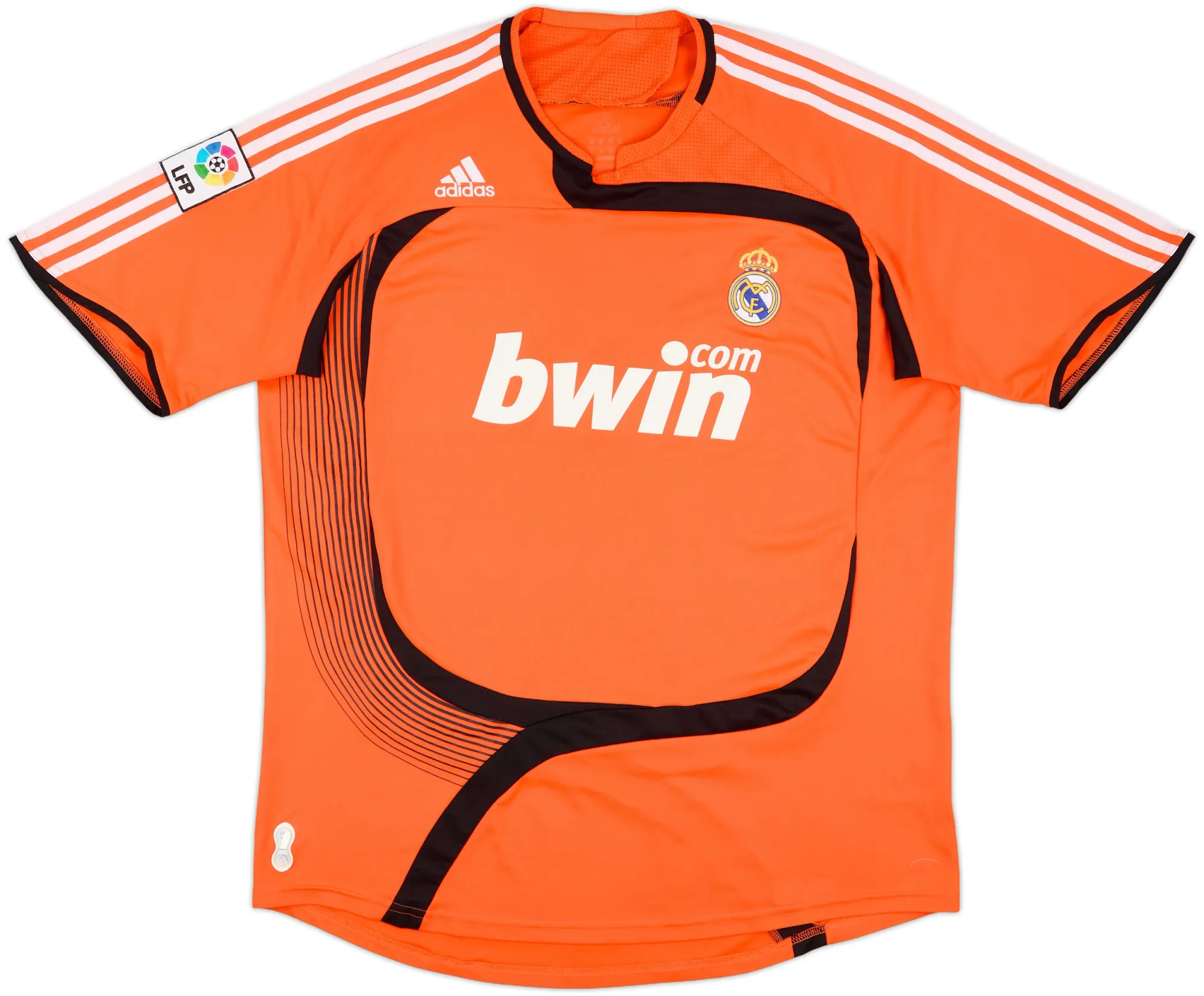 adidas Real Madrid Mens LS Goalkeeper Home Shirt 2007/08