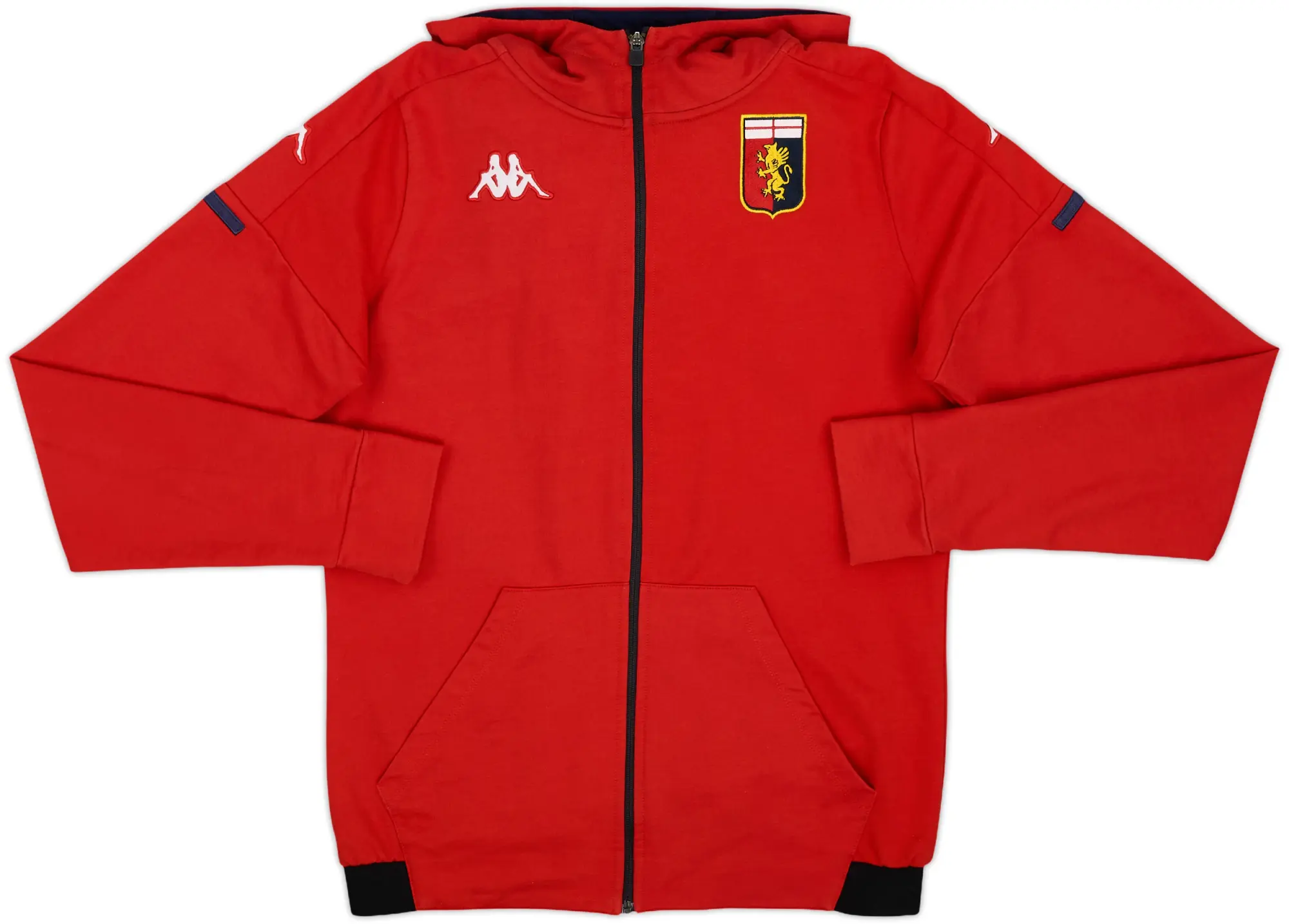 2020-21 Genoa Kappa Hooded Track Jacket - 8/10 - (M)