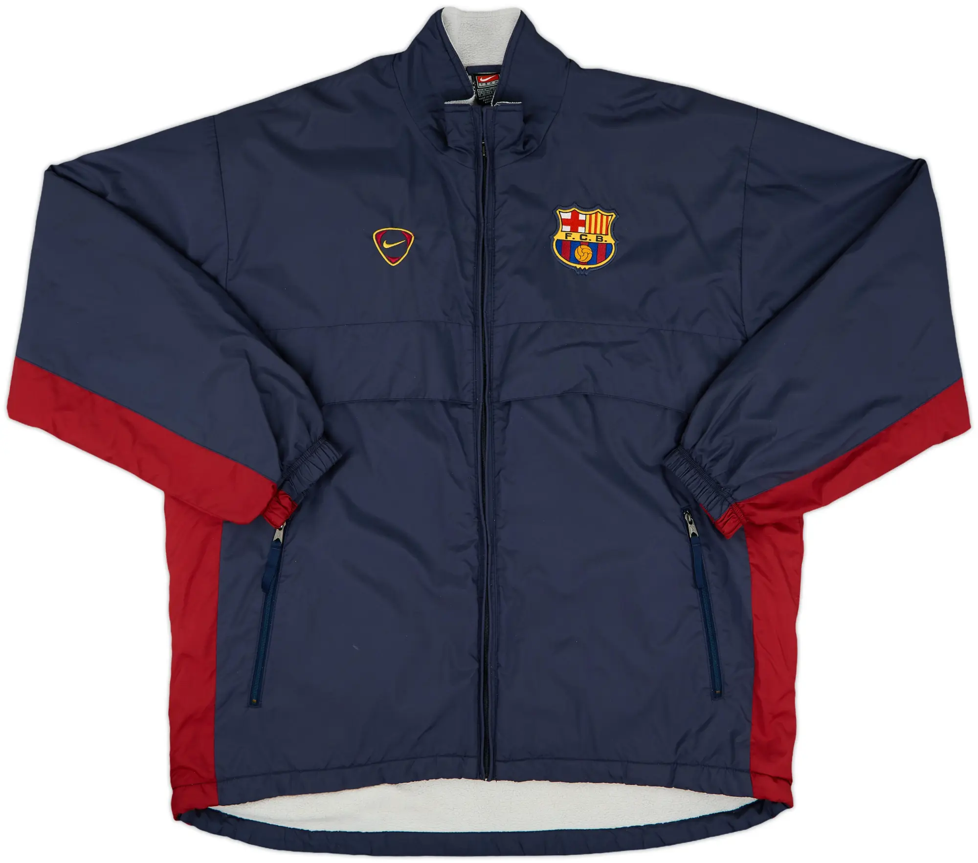 2000-01 Barcelona Nike Padded Bench Coat - 8/10 - (L)