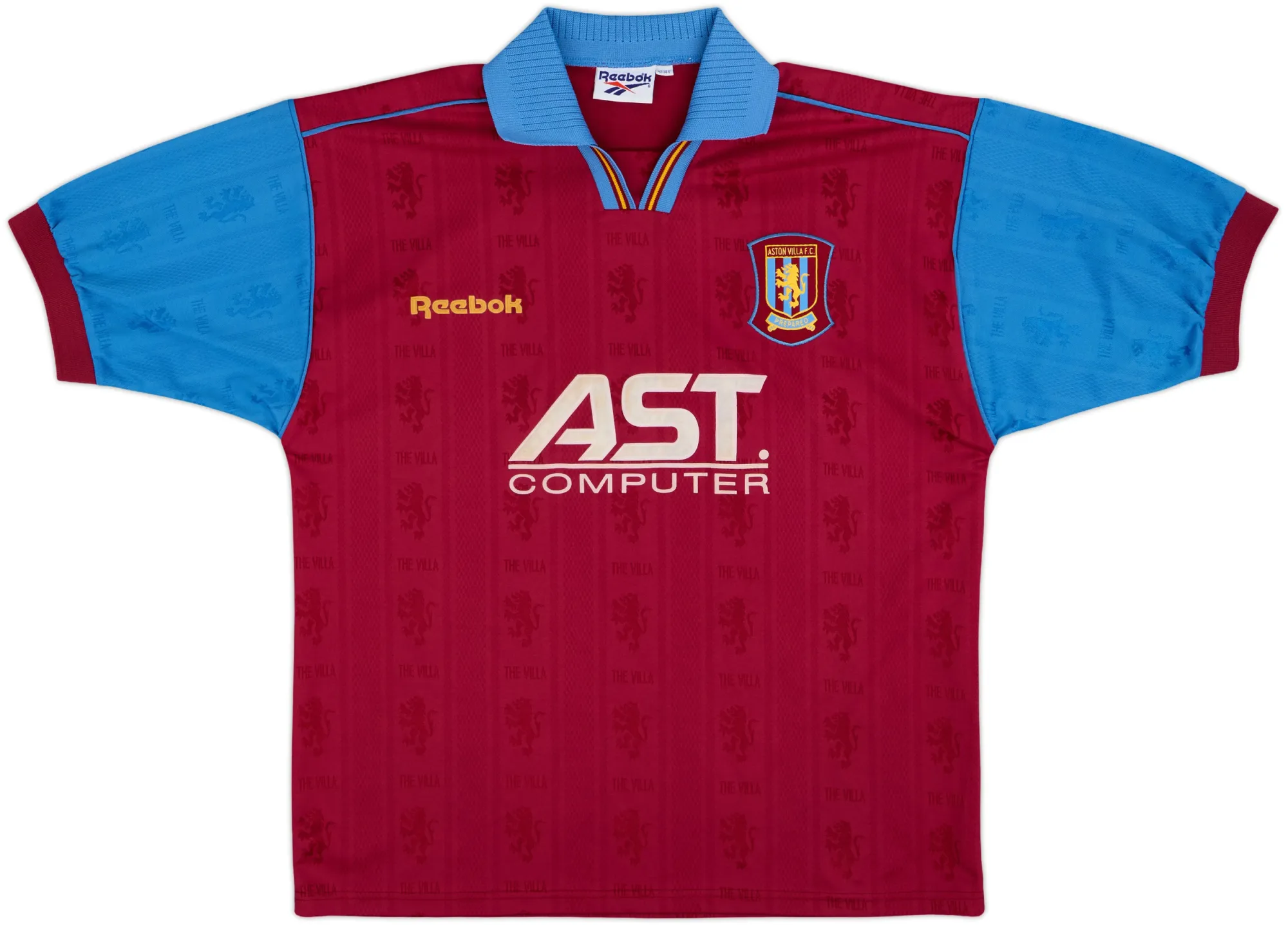 Reebok Aston Villa Mens SS Home Shirt 1995/97