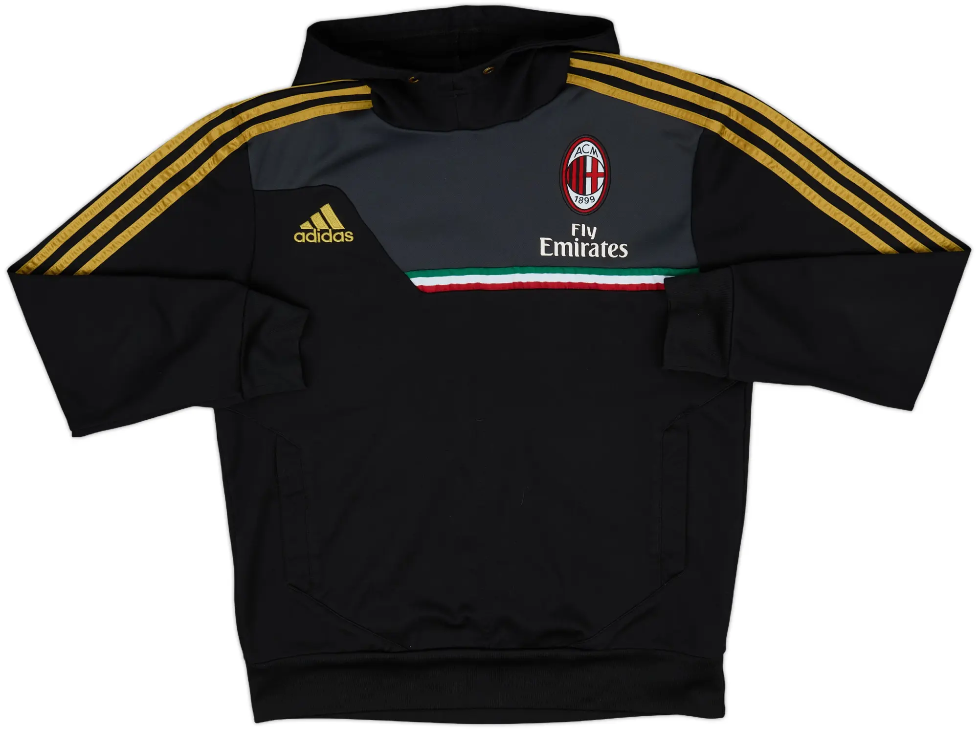 2012-13 AC Milan adidas Hooded Top - 6/10 - (M/L)