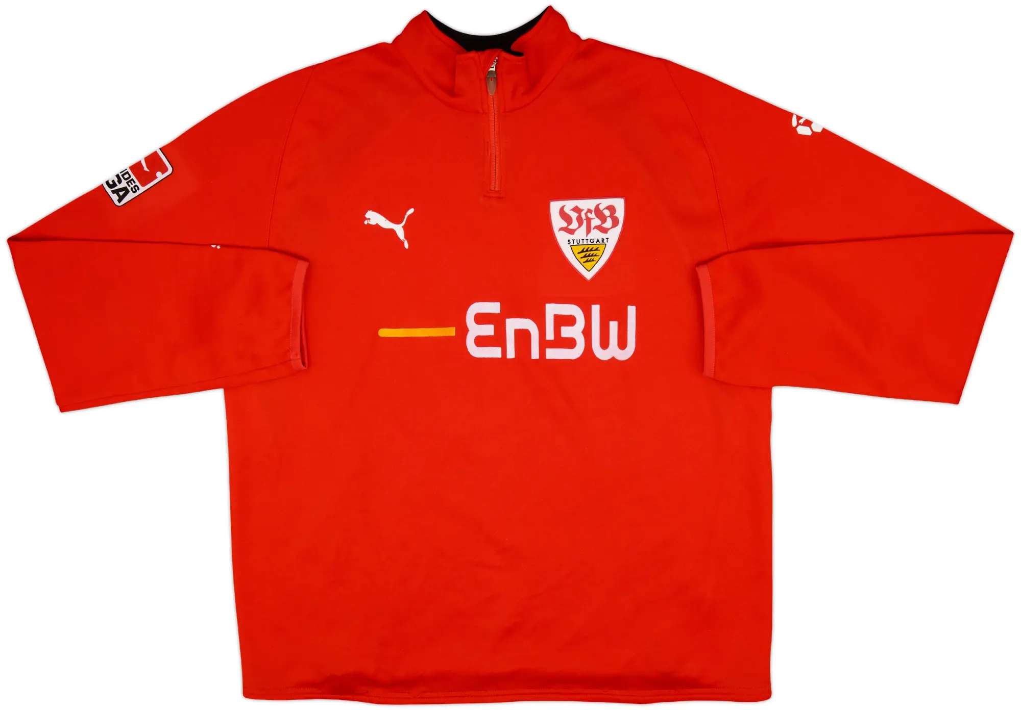 2008-09 Stuttgart Player Issue Puma 1/4 Zip Drill Top - 8/10 - (XL)