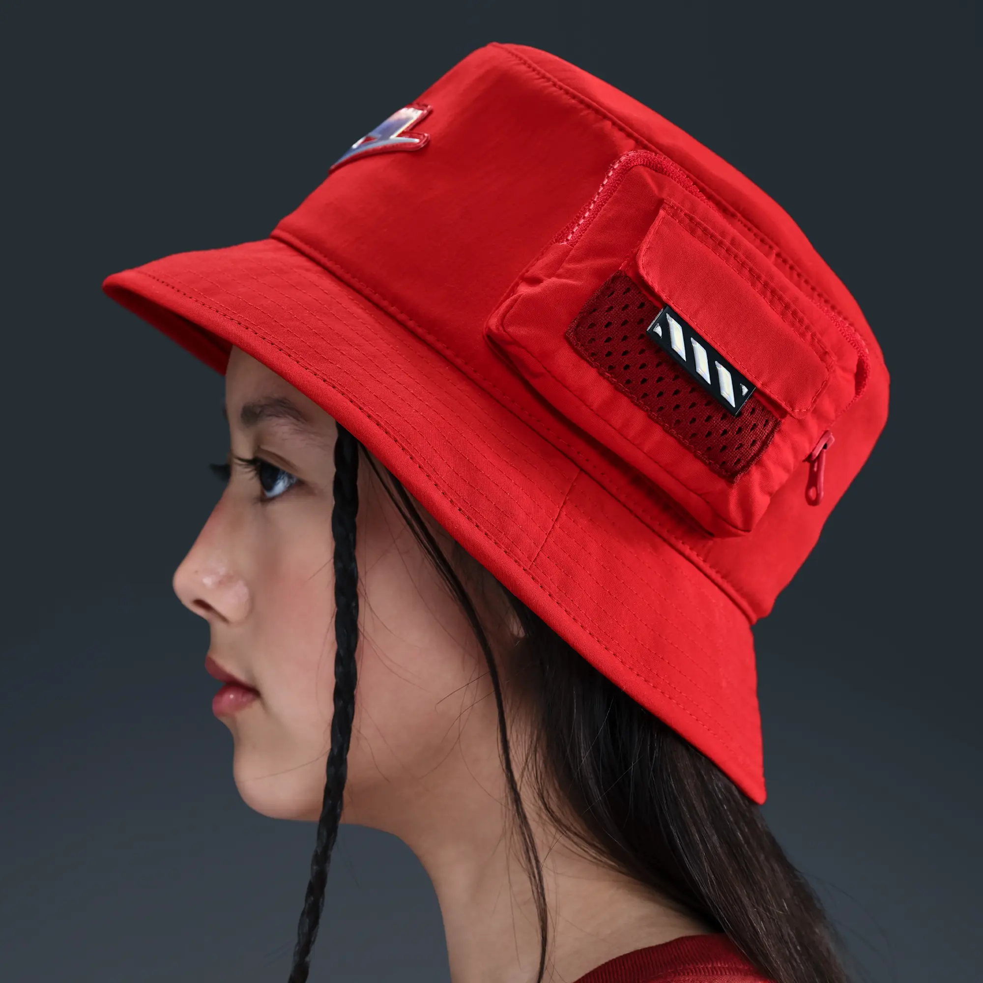 Nike x LEGO® Collection Older Kids' Apex Bucket Hat - Red - Nylon
