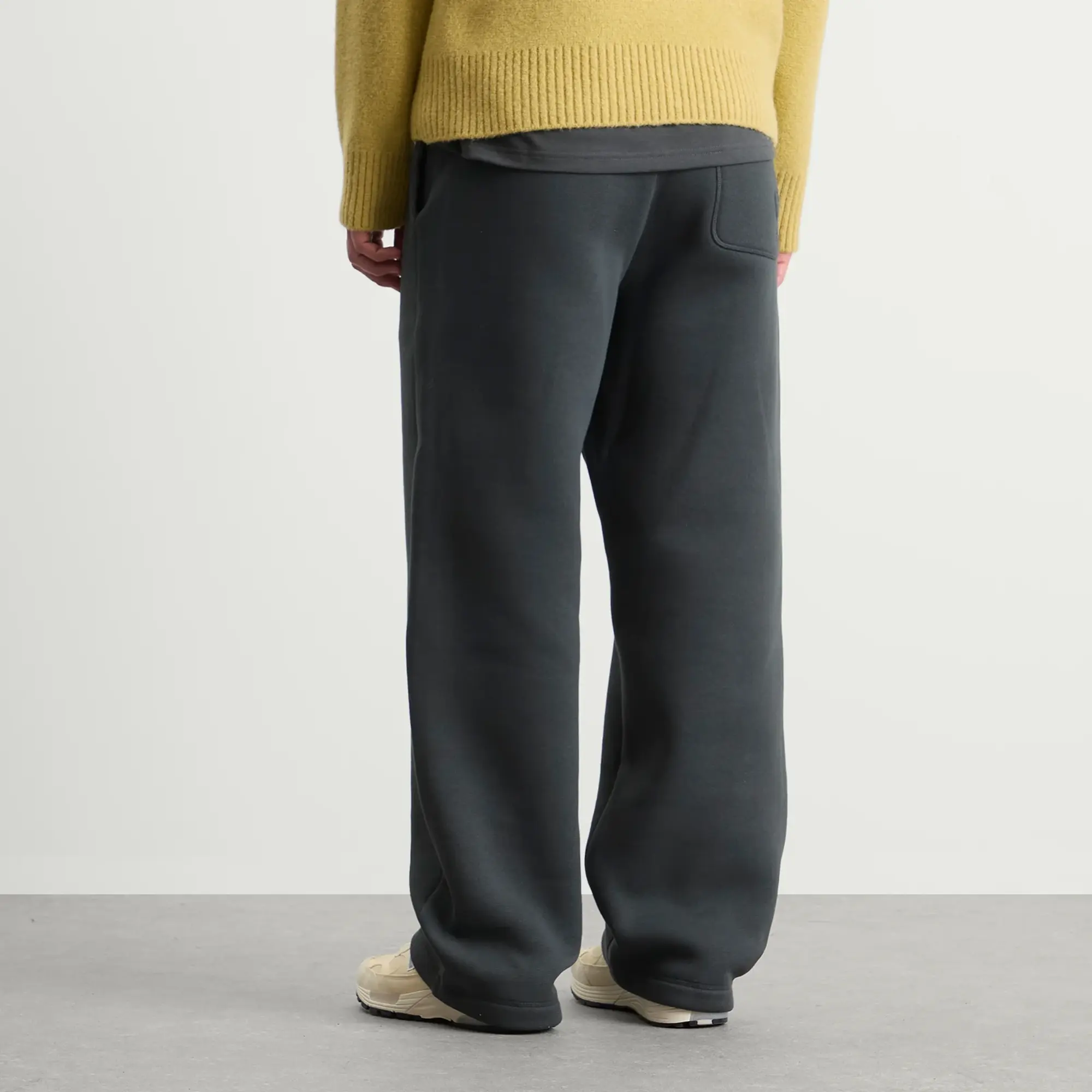 AMI Paris Men's Brushed Fleece Big ADC Jogger Anthracite