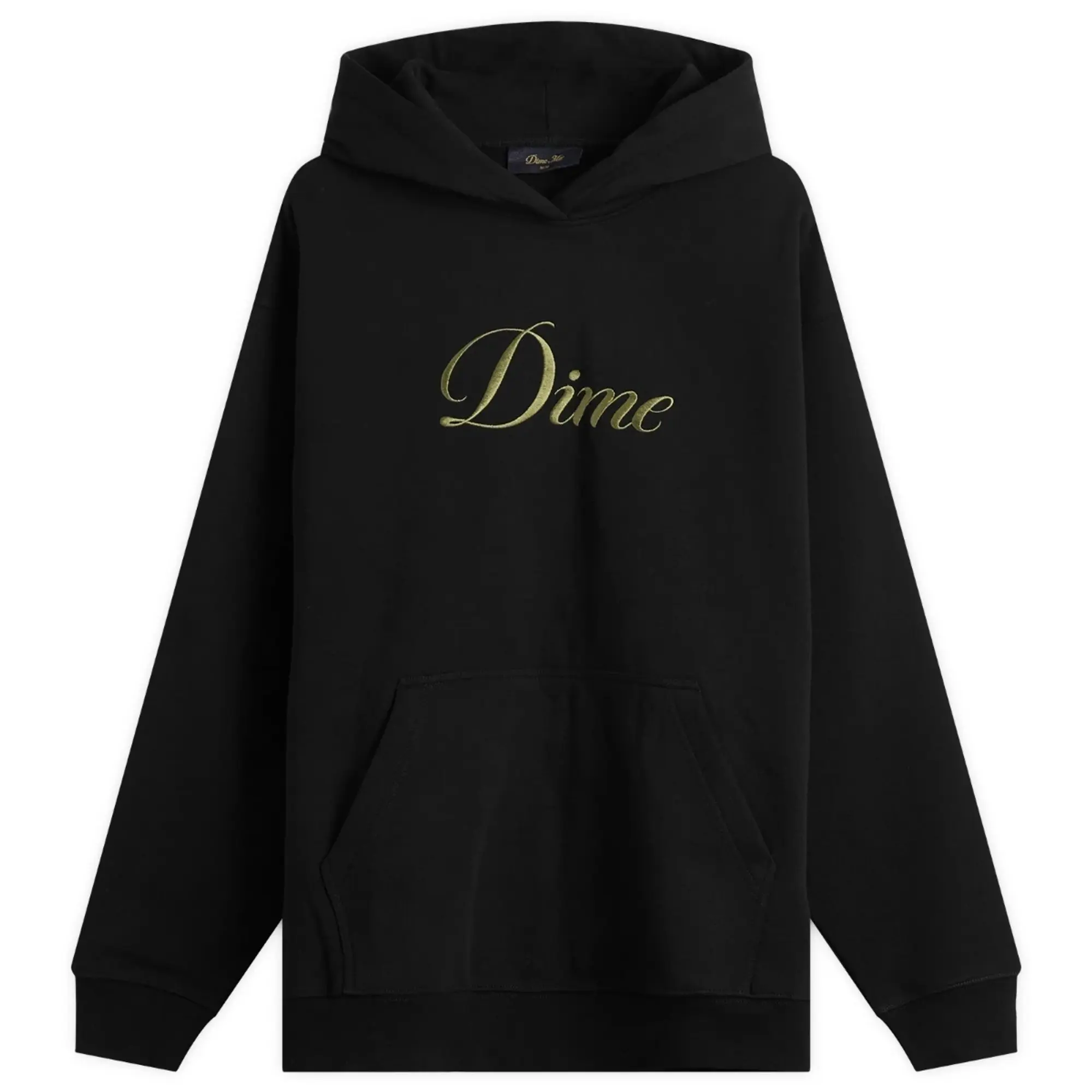 Dime Men's Cursive Hoodie Black
