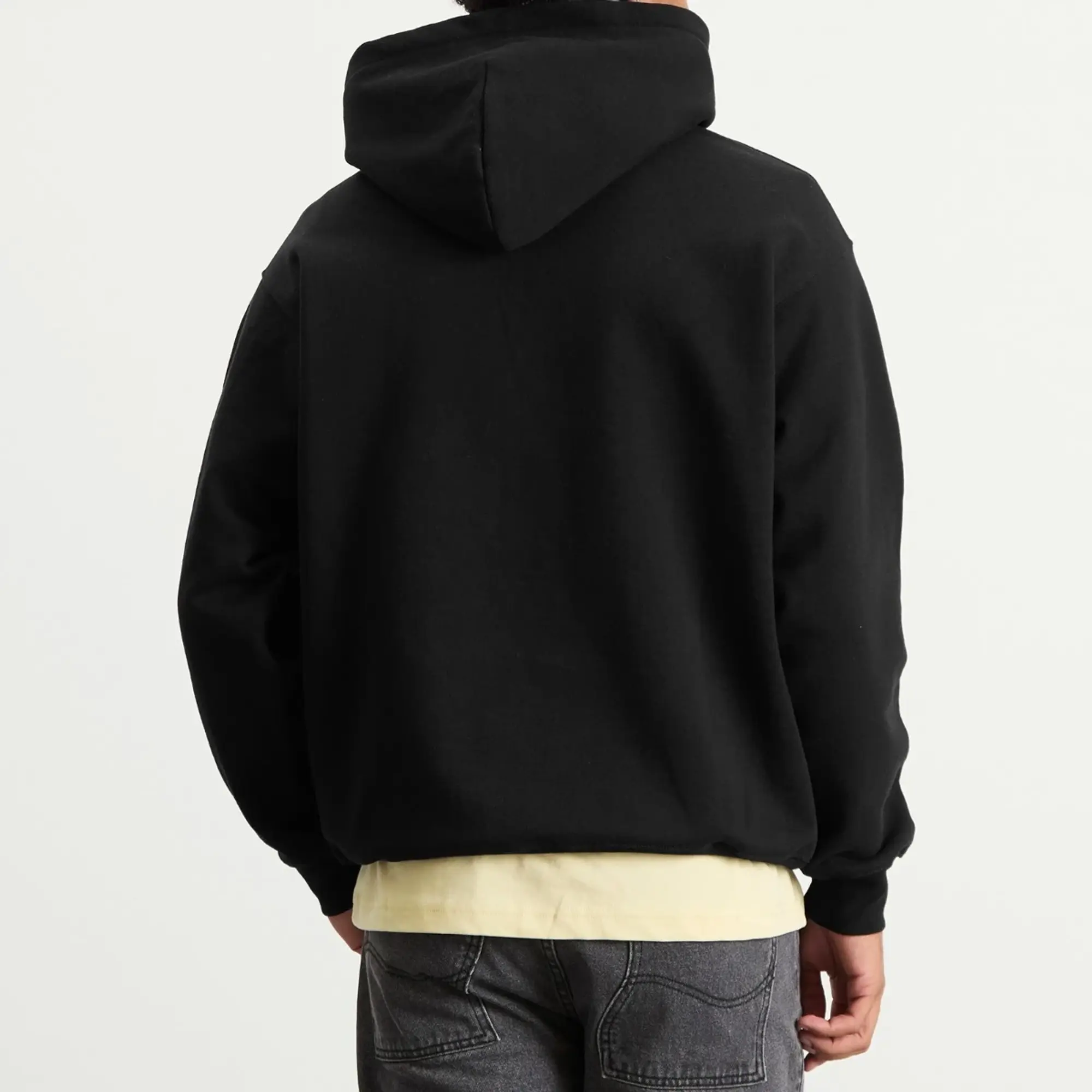 Dime Men's Cursive Hoodie Black