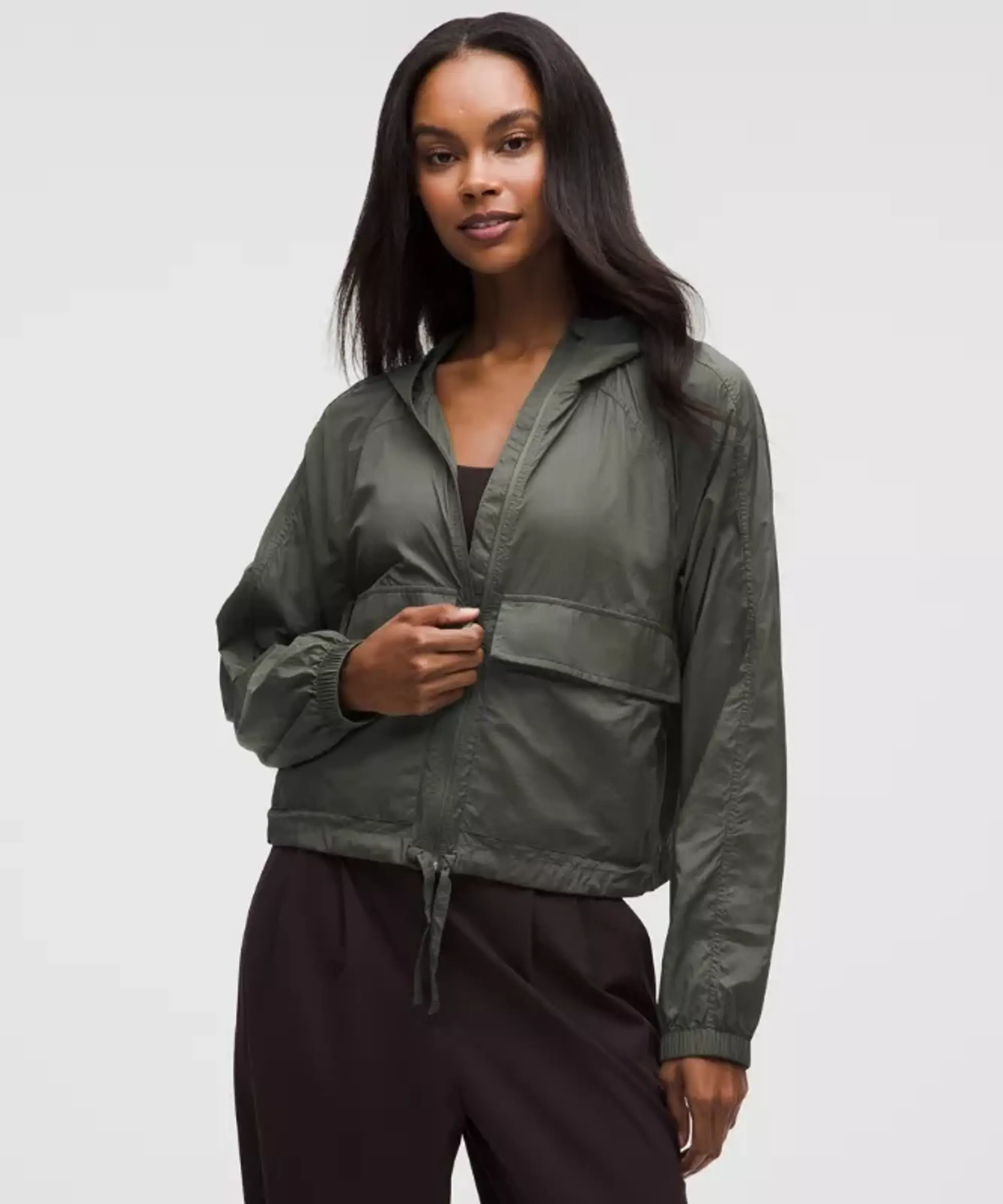 lululemon – Women's Hood-Lite Relaxed-Fit Jacket – Color Green – Size XL