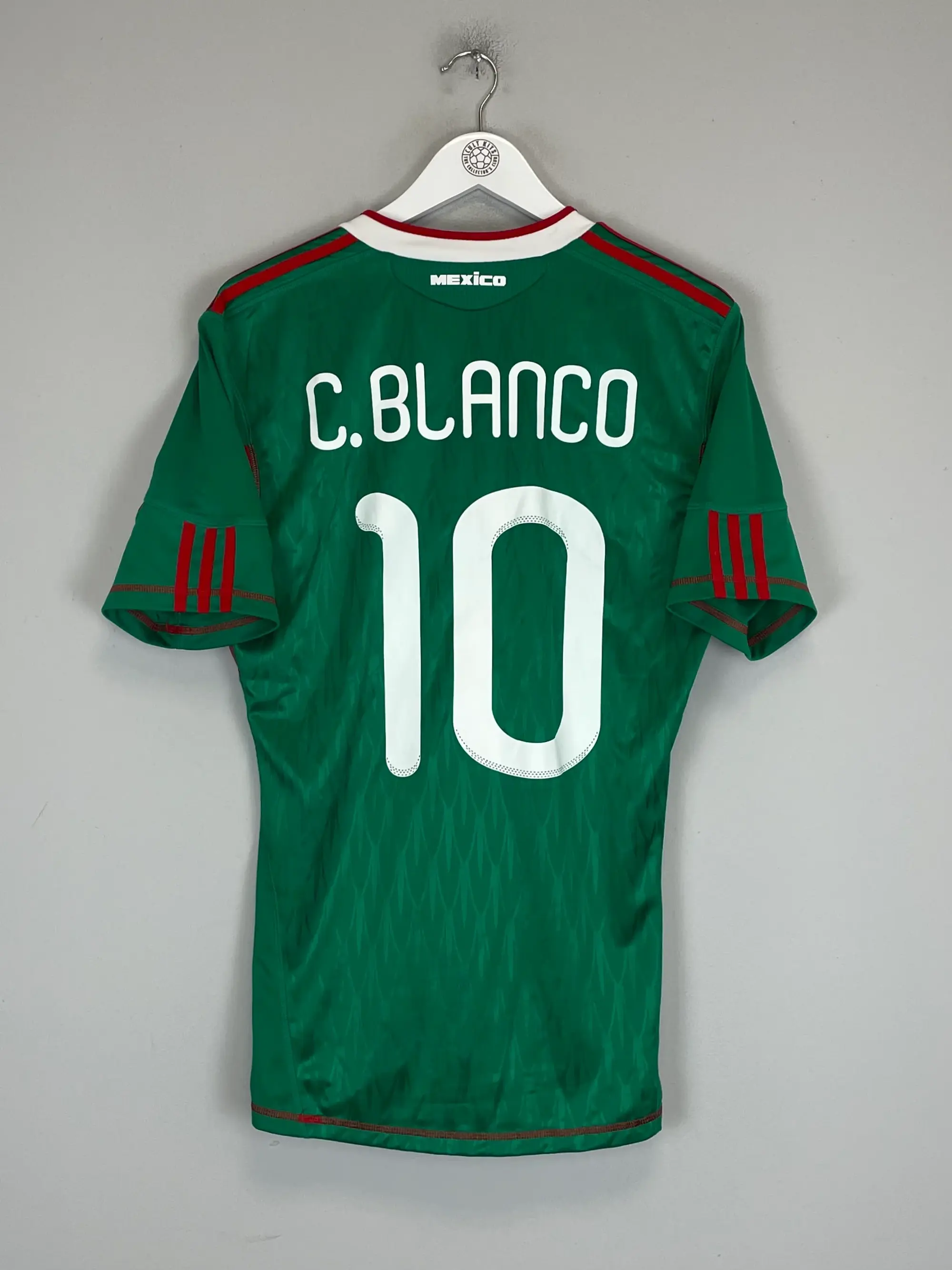 2010 MEXICO C.BLANCO #10 (FRANCE v MEXICO) HOME SHIRT (M) ADIDAS, Cult Kits