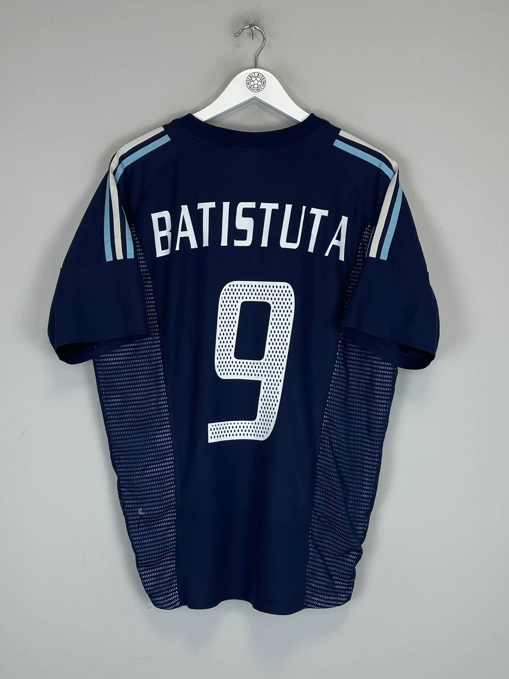 2002/03 ARGENTINA BATISTUTA #9 AWAY SHIRT (XL) ADIDAS, Cult Kits