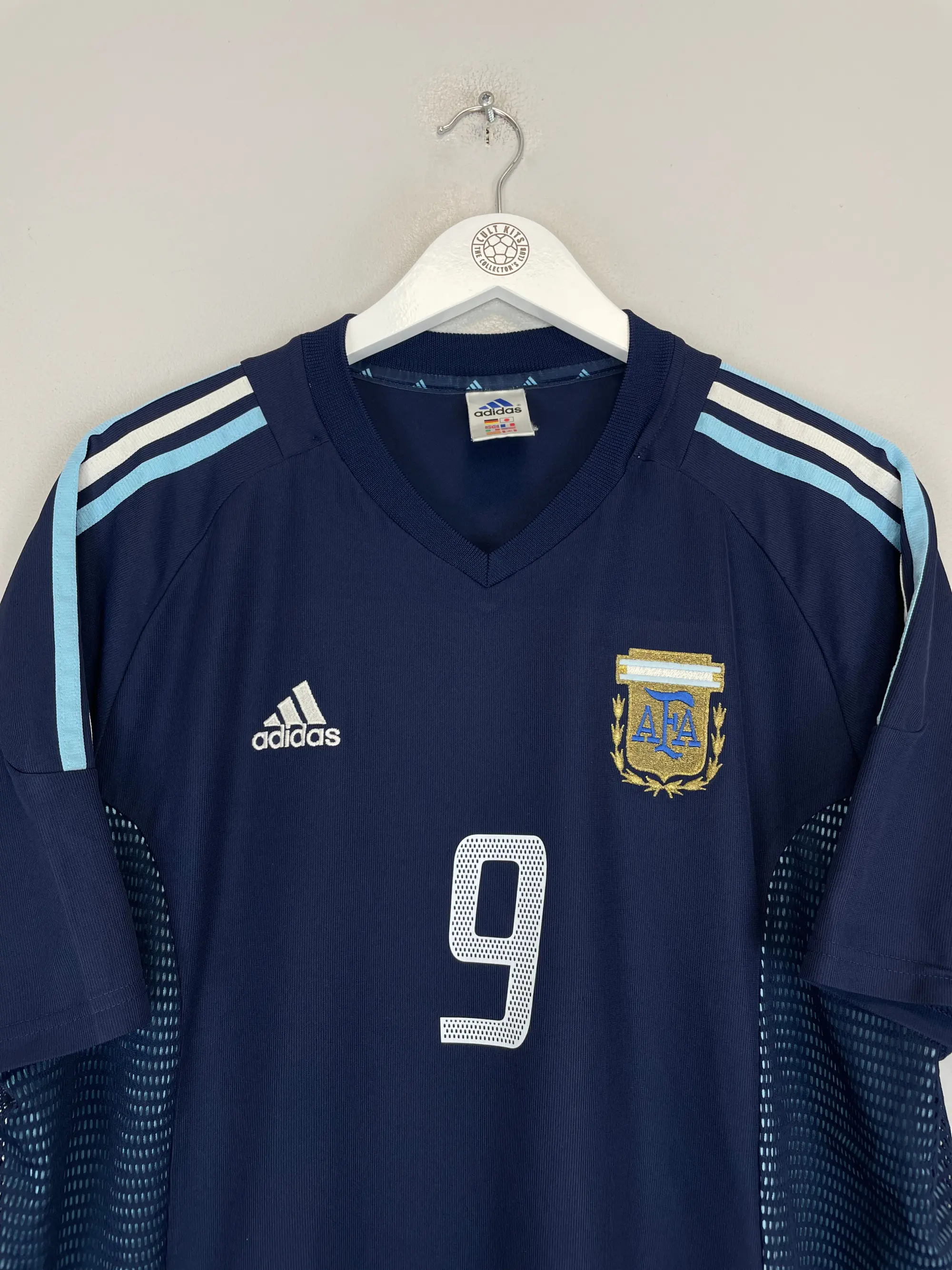 2002/03 ARGENTINA BATISTUTA #9 AWAY SHIRT (XL) ADIDAS, Cult Kits