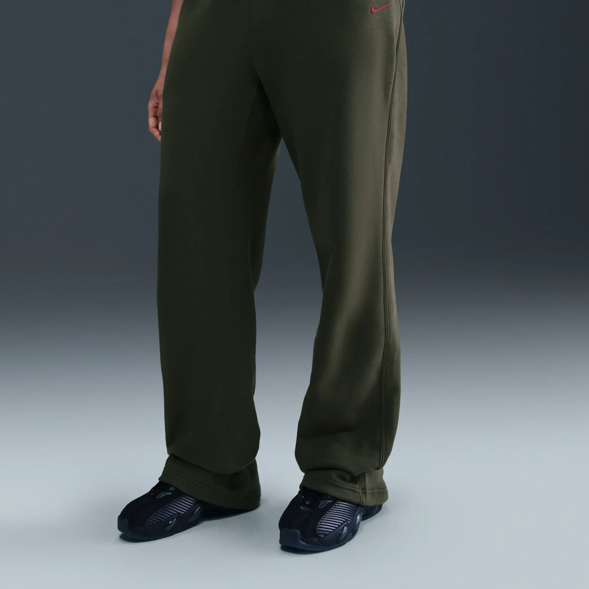 Nike NOCTA NOCTA Fleece CS Open-Hem Tracksuit Bottoms - Green - Cotton/Polyester