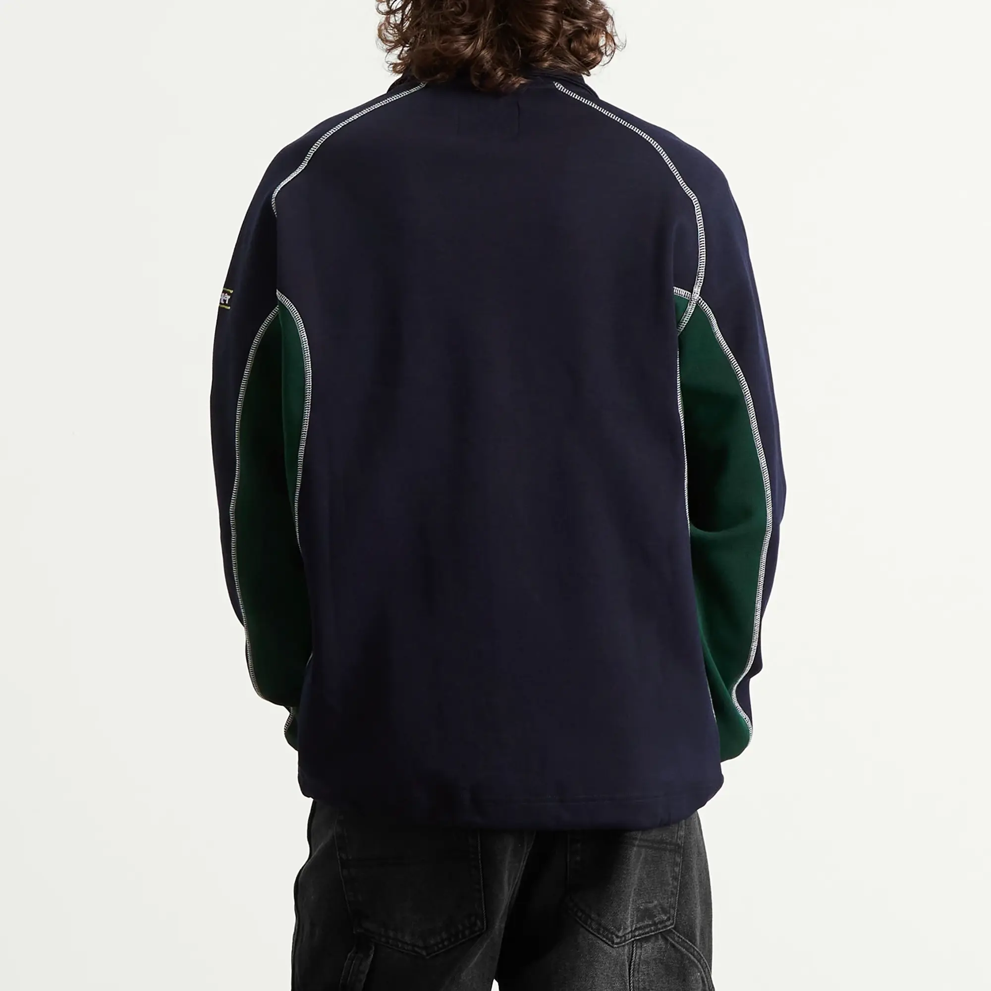 Butter Goods Men's Warped Track Jacket Navy