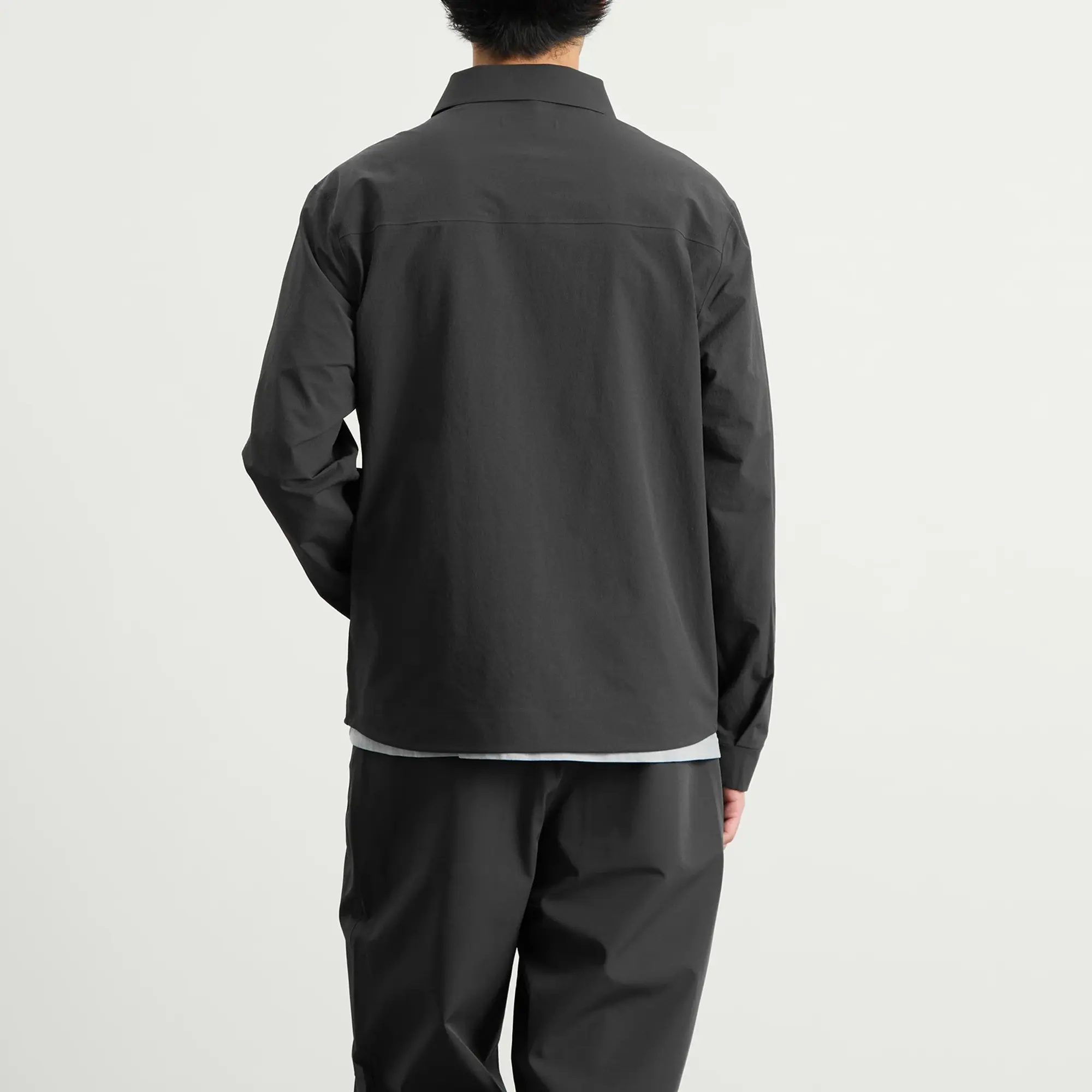 Hiking Patrol Men's Edge Softshell Technical Shirt Charcoal Black