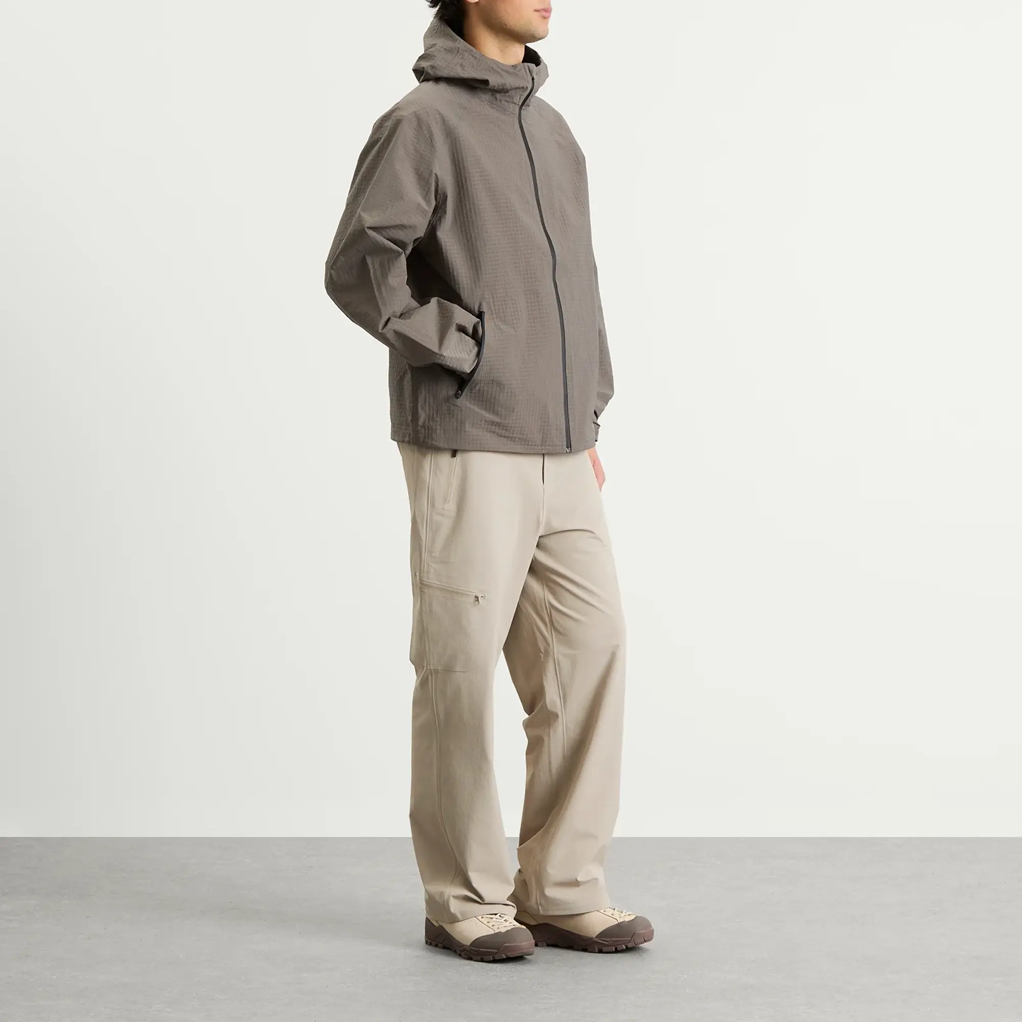 Hiking Patrol Men's Waypoint Ripstop Hooded Jacket Dark Taupe