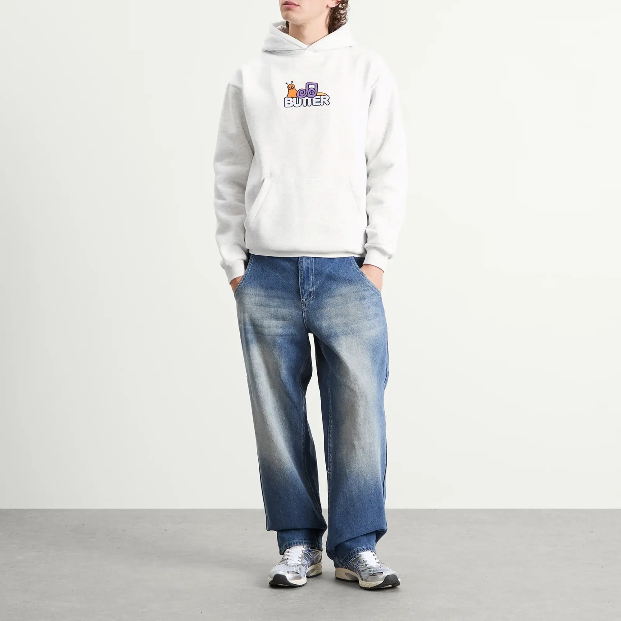 Butter Goods Men's Snail Hoodie Ash