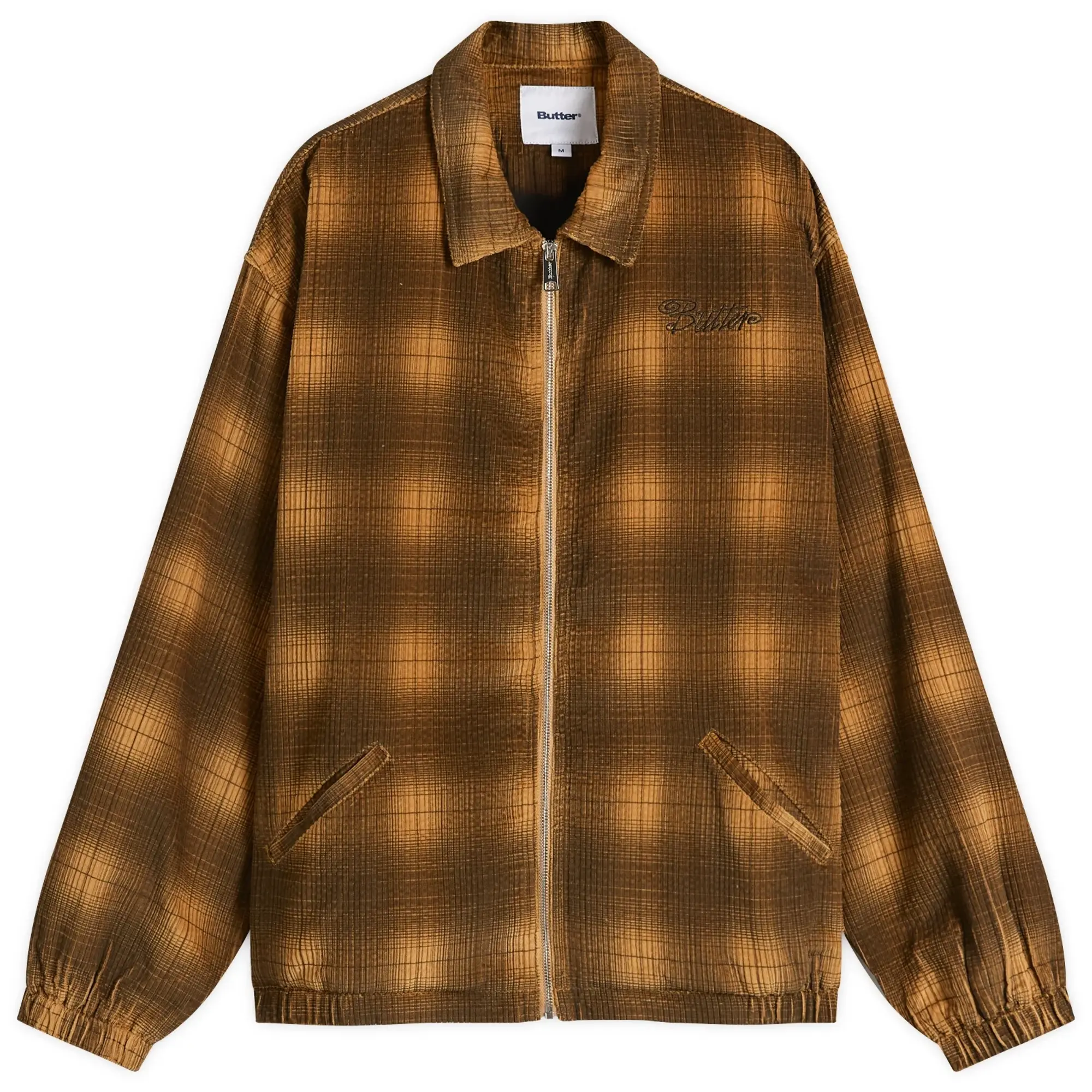 Butter Goods Men's Jive Cord Jacket Mustard Plaid