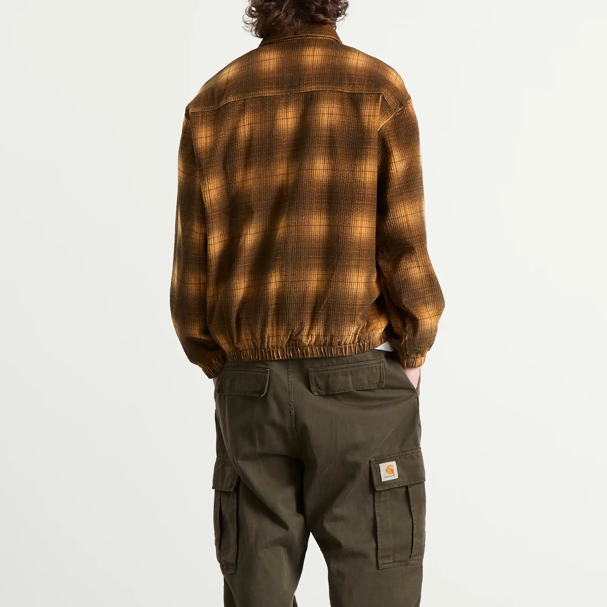 Butter Goods Men's Jive Cord Jacket Mustard Plaid