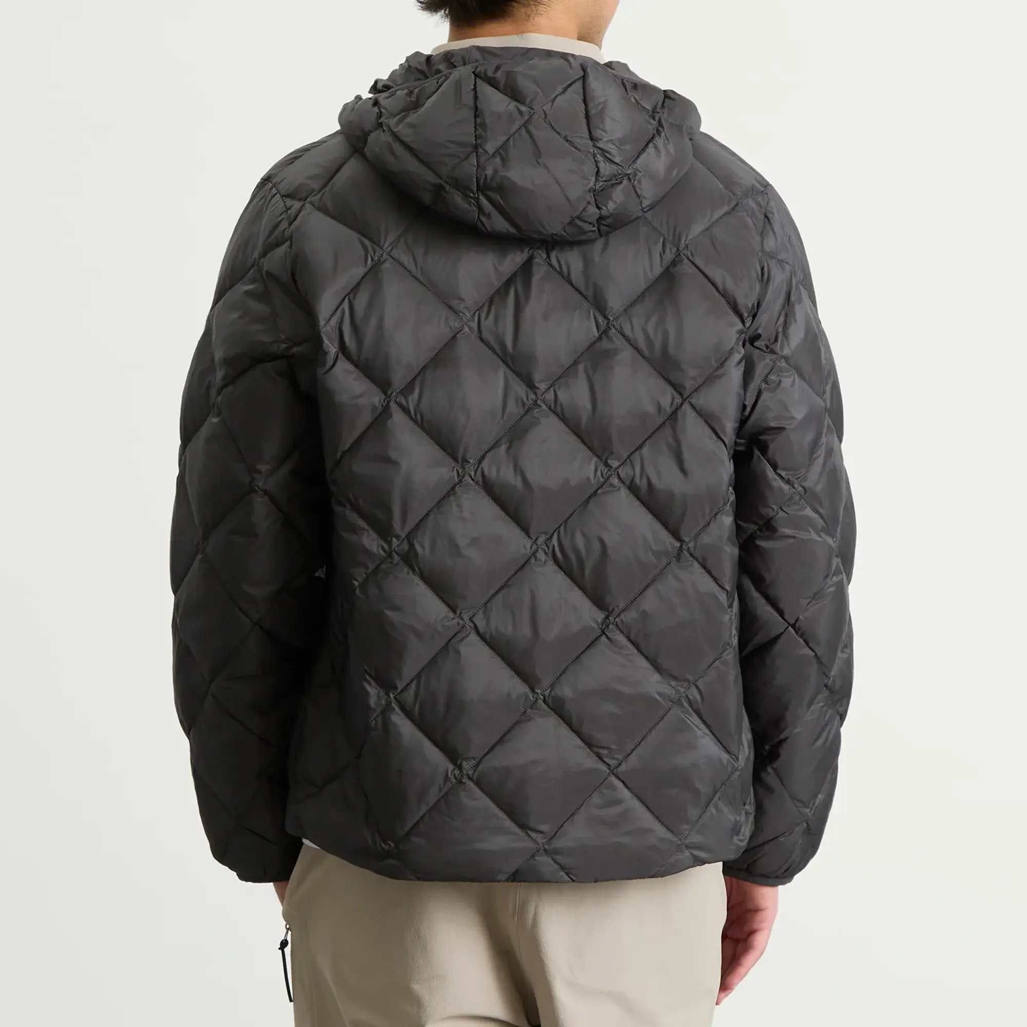 Hiking Patrol Men's Base LT Down Hooded Jacket Charcoal Black