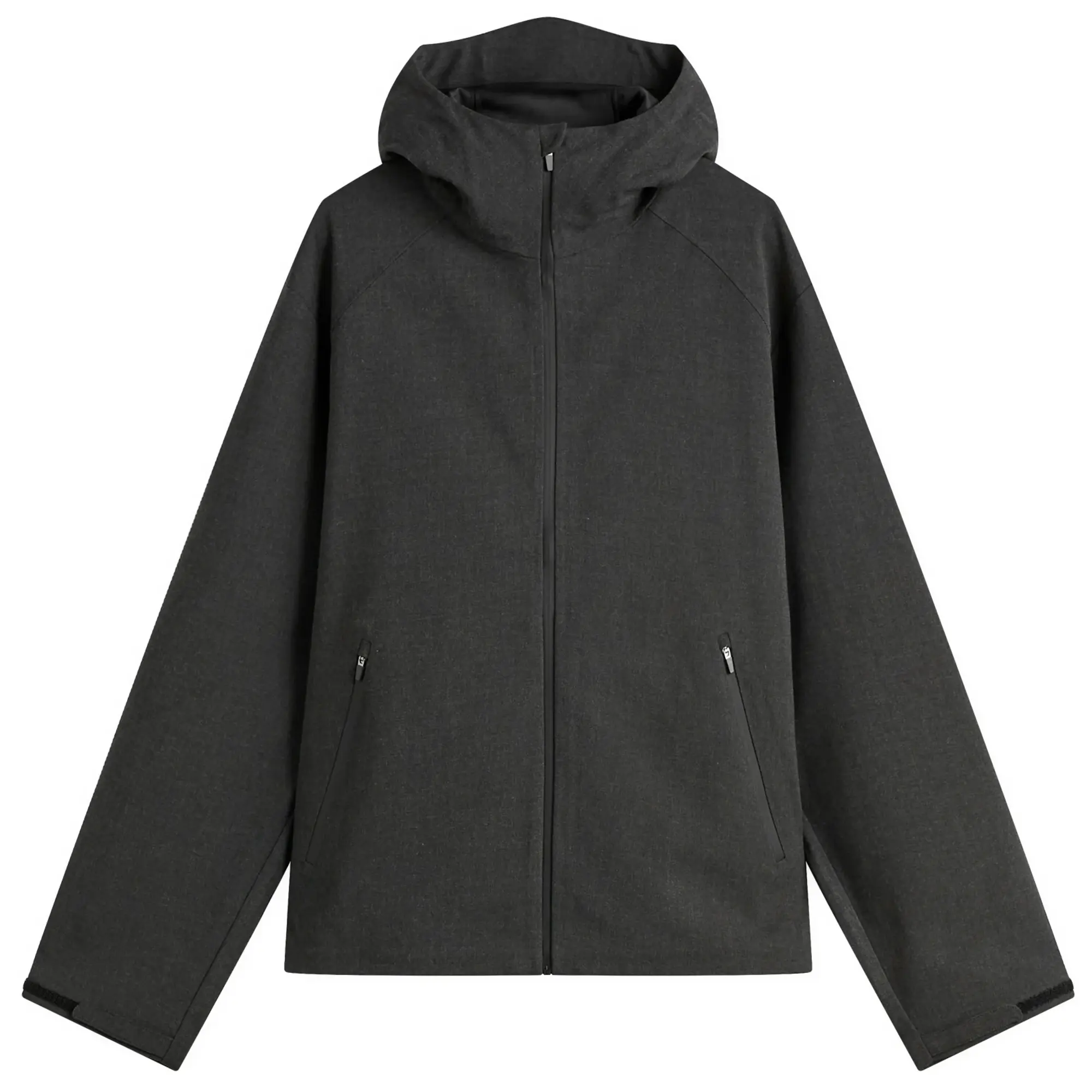 Hiking Patrol Men's Waypoint Texture Hooded Jacket Dark Grey