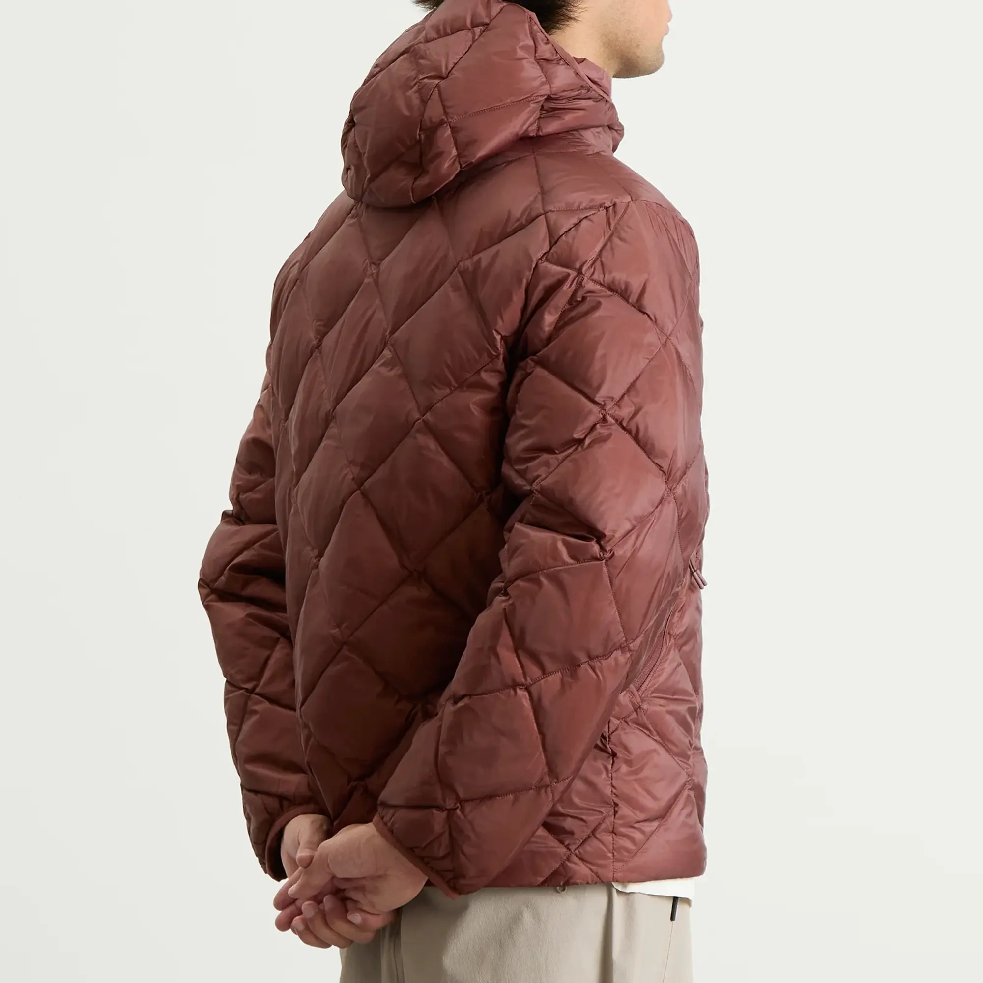 Hiking Patrol Men's Base LT Down Hooded Jacket Maroon